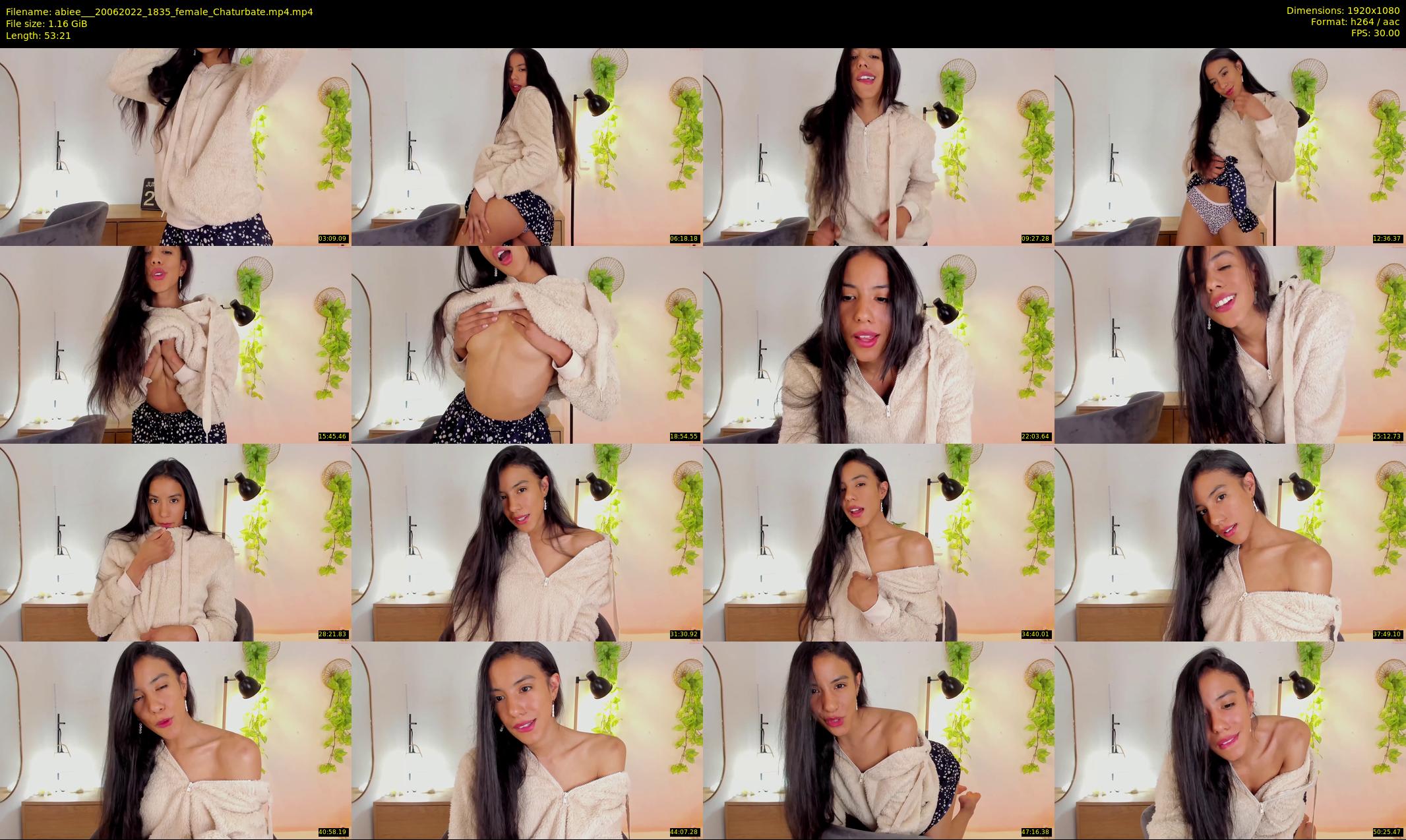 abiee__ — 54 minute Chaturbate female cam show recording, 1080p, Jun 20, 2022