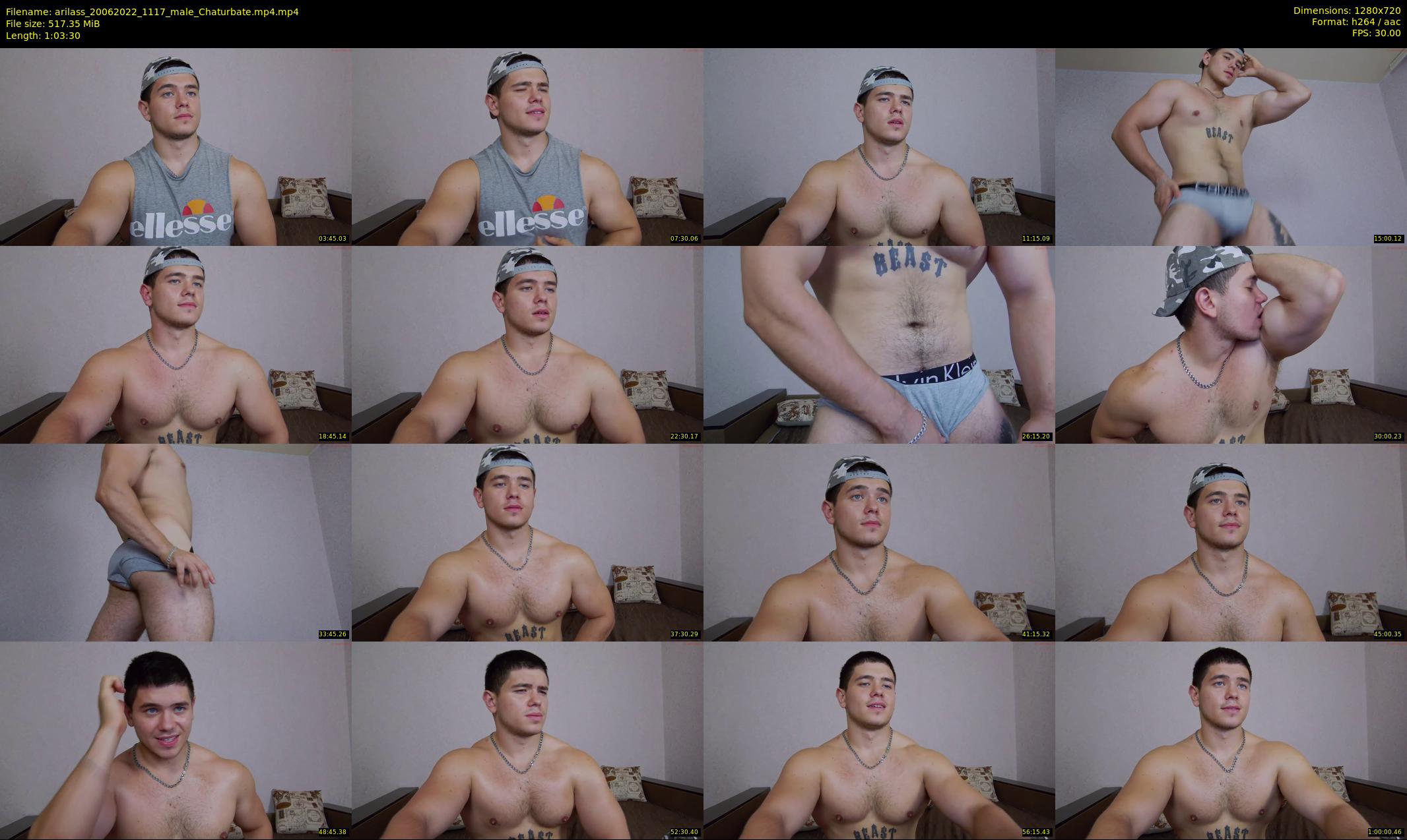 arilass — 64 minute Chaturbate male cam show recording, 720p, Jun 20, 2022