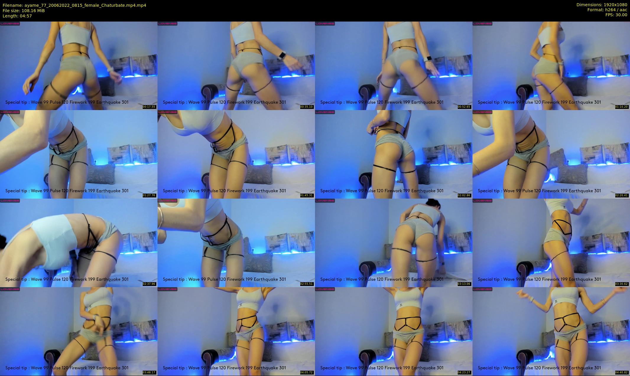 ayame_77 — 5 minute Chaturbate female cam show recording, 1080p, Jun 20, 2022