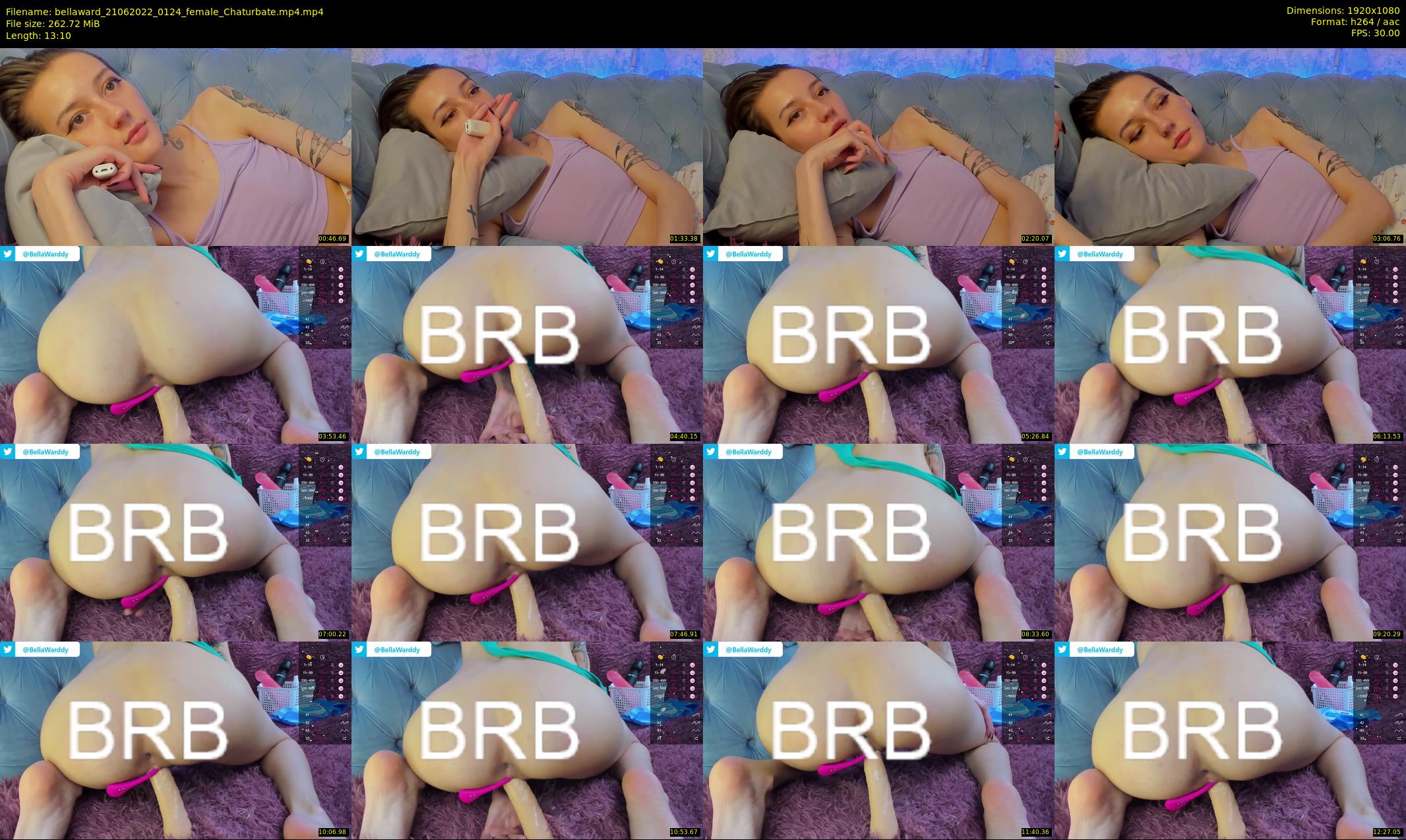 bellaward — 14 minute Chaturbate female cam show recording, 1080p, Jun 21, 2022