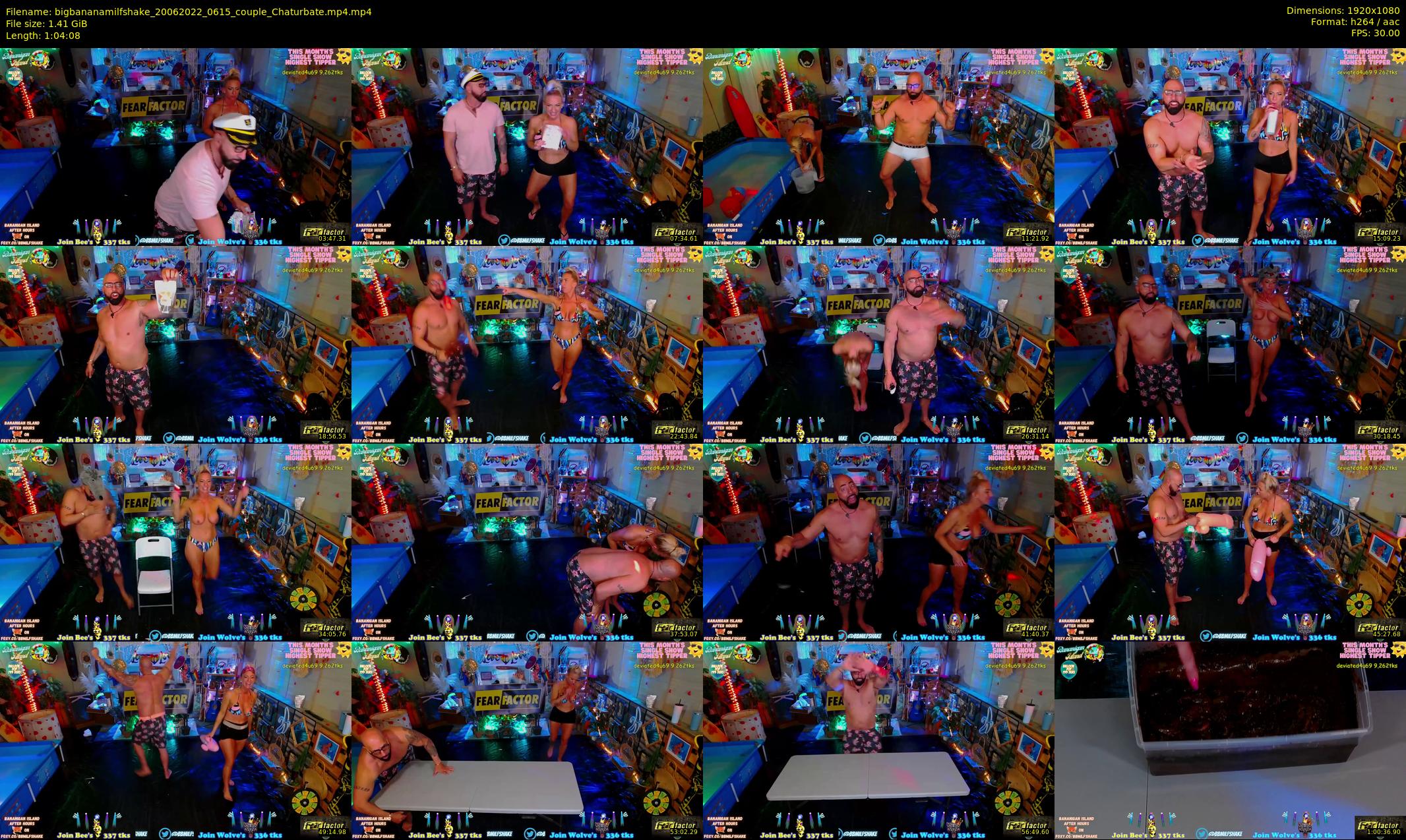 bigbananamilfshake — 65 minute Chaturbate couple cam show recording, 1080p, Jun 20, 2022