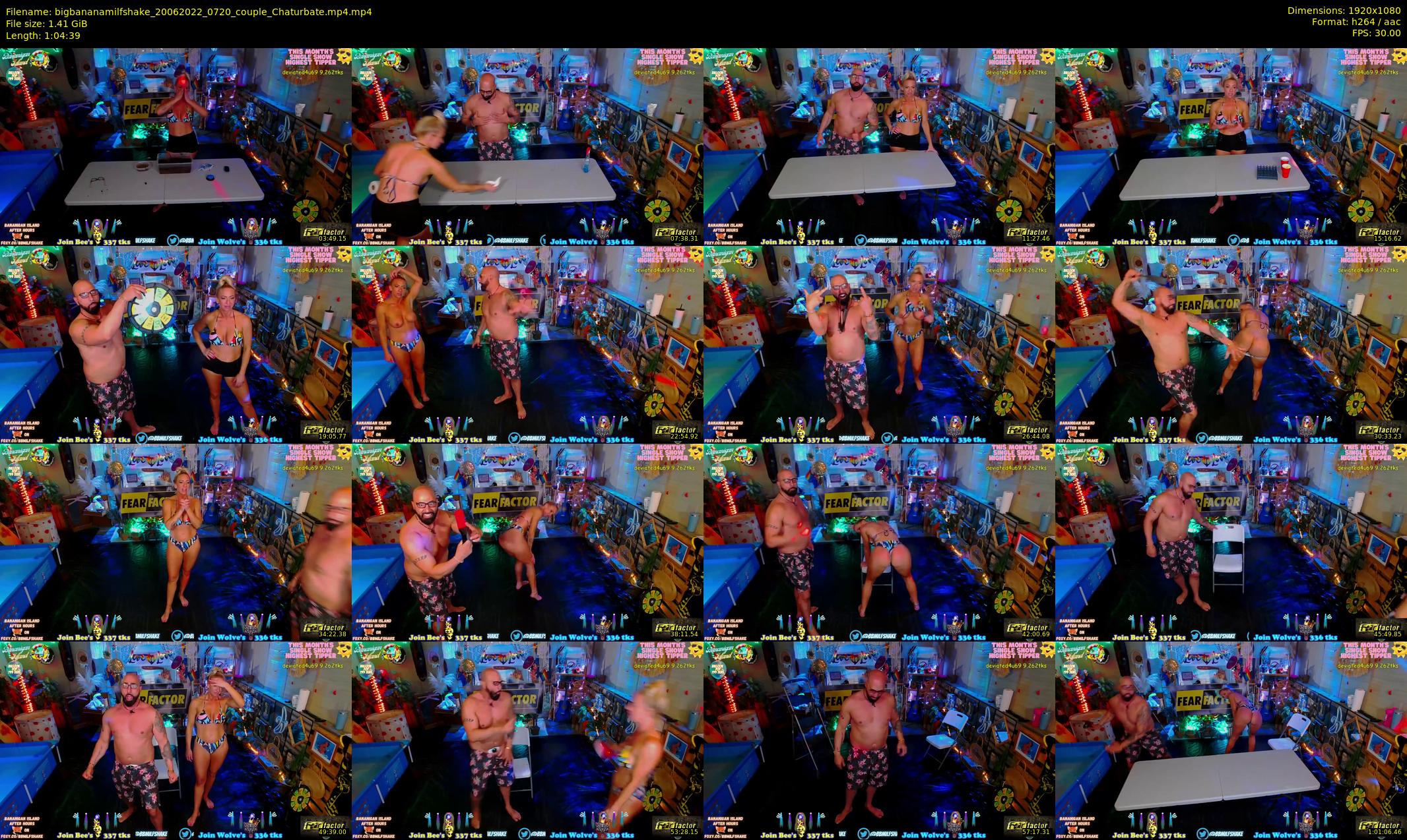 bigbananamilfshake — 65 minute Chaturbate couple cam show recording, 1080p, Jun 20, 2022