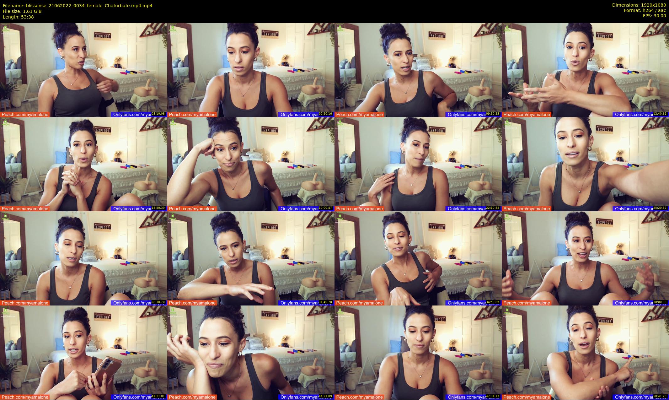 blissense — 54 minute Chaturbate female cam show recording, 1080p, Jun 21, 2022
