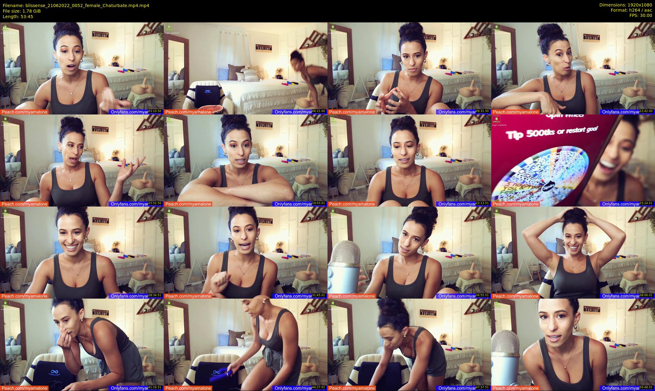 blissense — 54 minute Chaturbate female cam show recording, 1080p, Jun 21, 2022