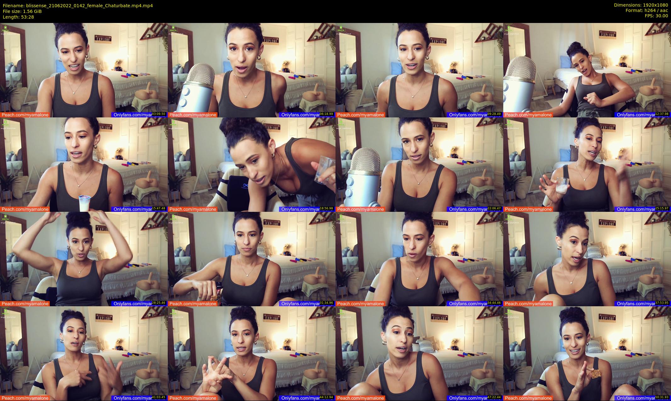 blissense — 54 minute Chaturbate female cam show recording, 1080p, Jun 21, 2022