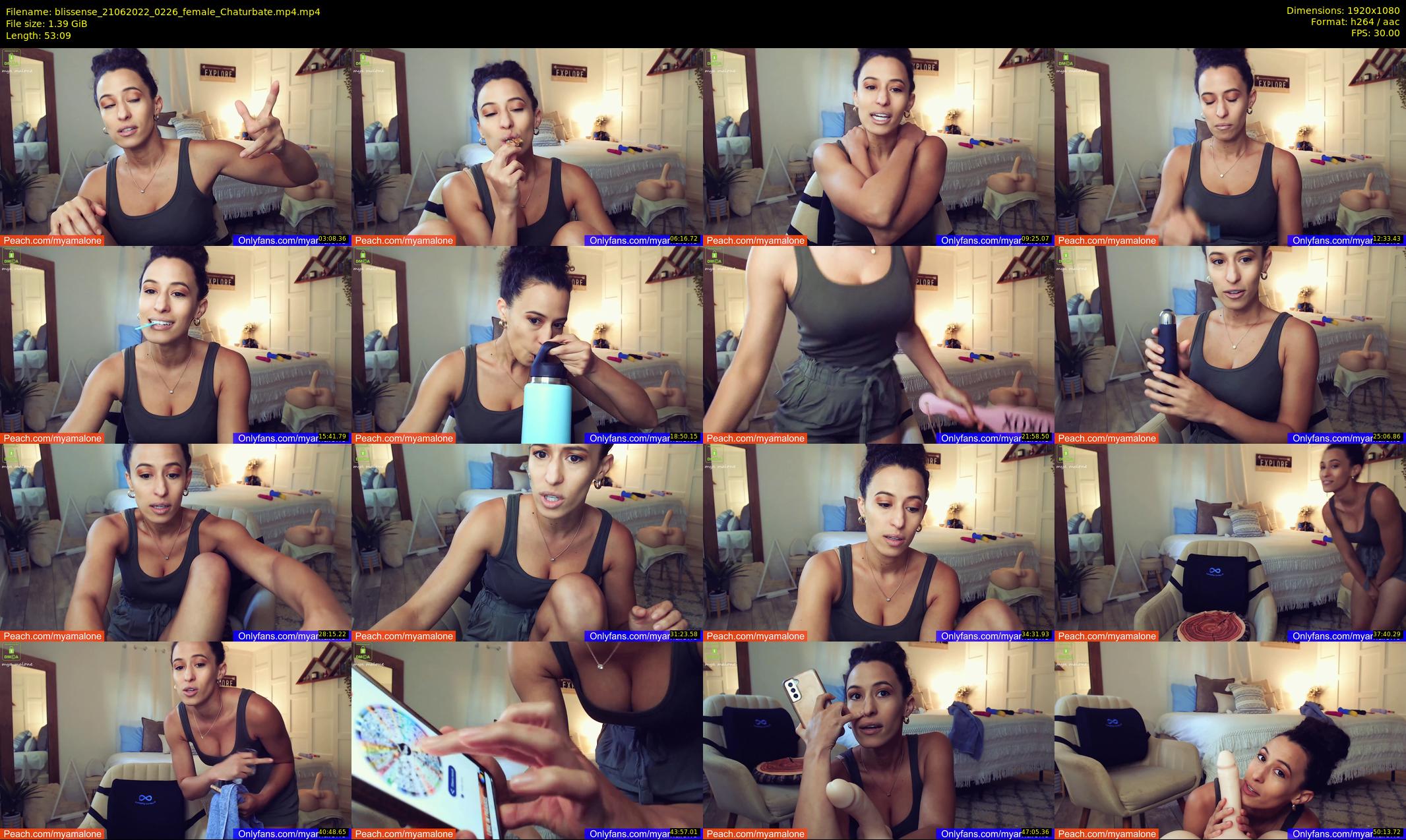 blissense — 54 minute Chaturbate female cam show recording, 1080p, Jun 21, 2022