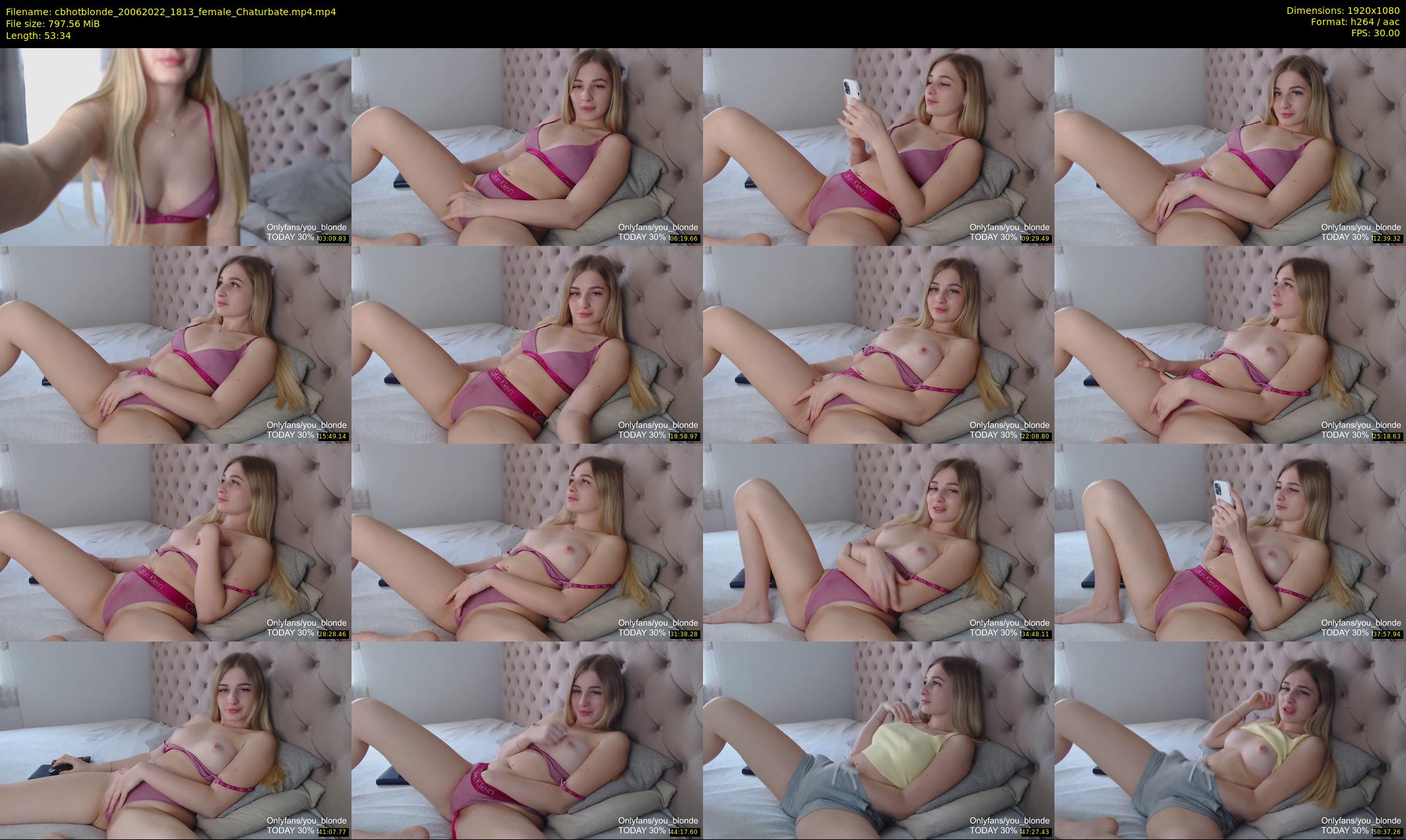 cbhotblonde — 54 minute Chaturbate female cam show recording, 1080p, Jun 20, 2022