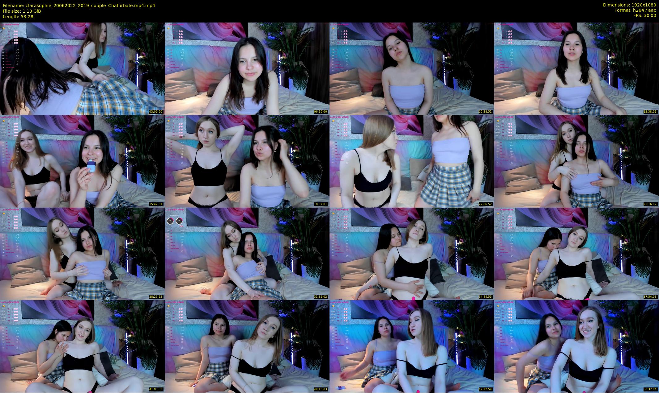 clarasophie — 54 minute Chaturbate couple cam show recording, 1080p, Jun 20, 2022