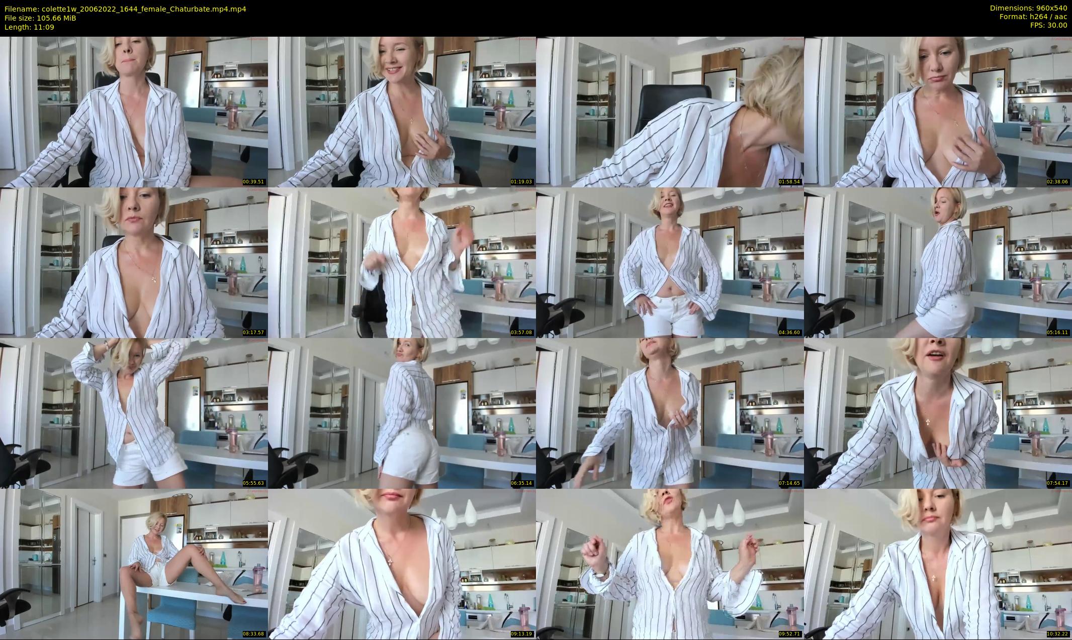 colette1w — 12 minute Chaturbate female cam show recording, 480p, Jun 20, 2022