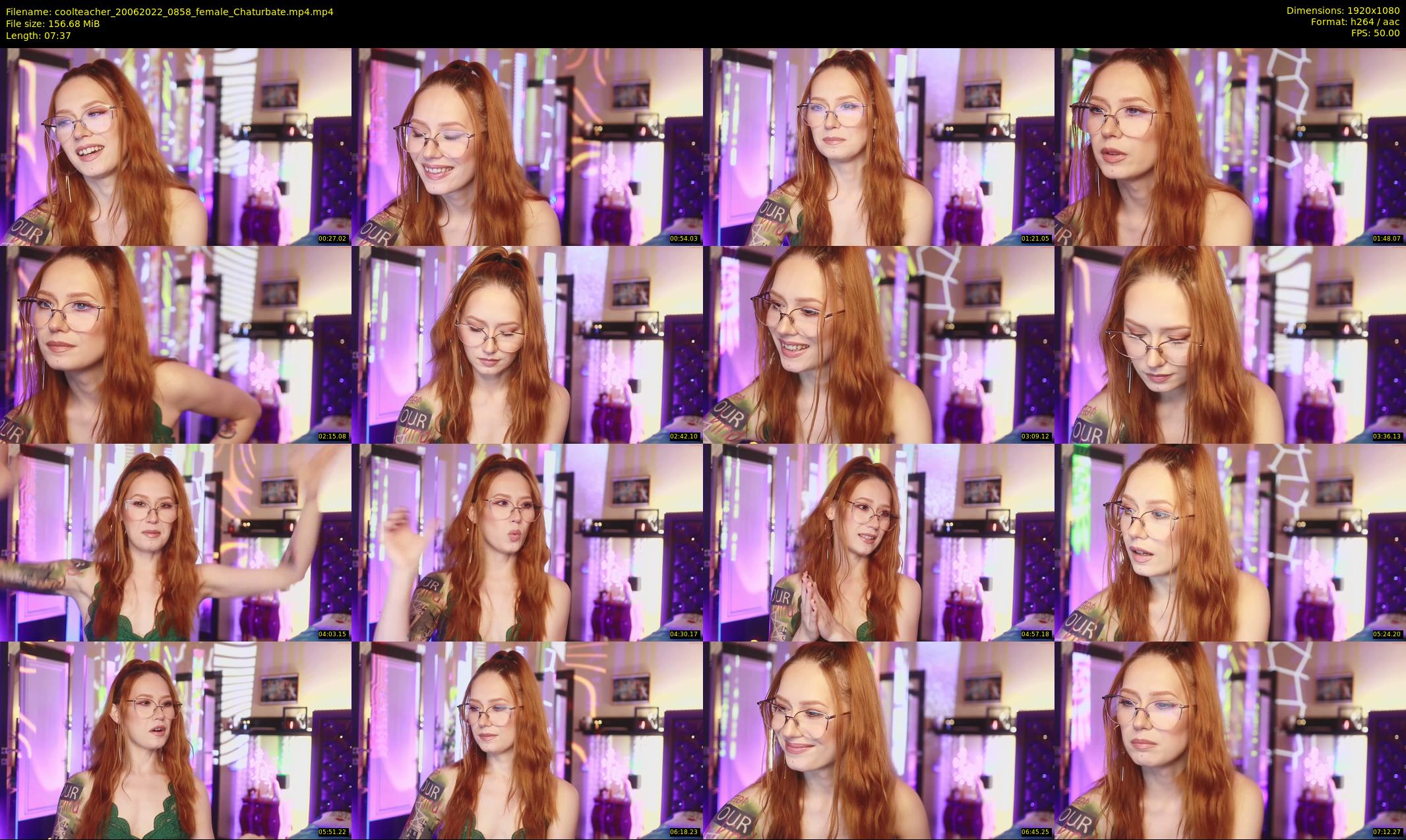 coolteacher — 8 minute Chaturbate female cam show recording, 1080p, Jun 20, 2022