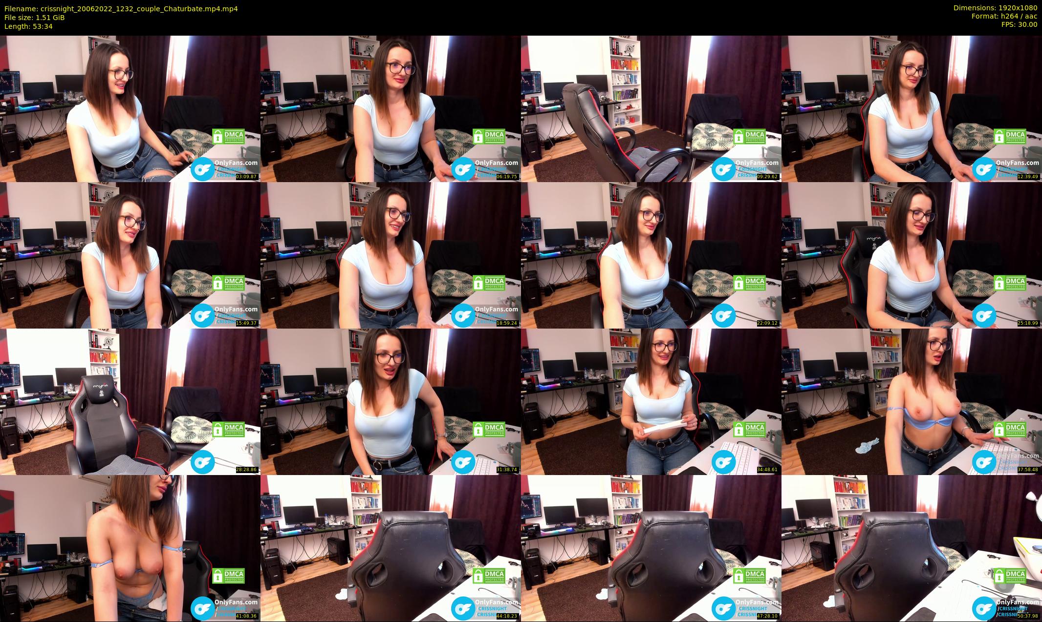 crissnight — 54 minute Chaturbate female cam show recording, 1080p, Jun 20, 2022