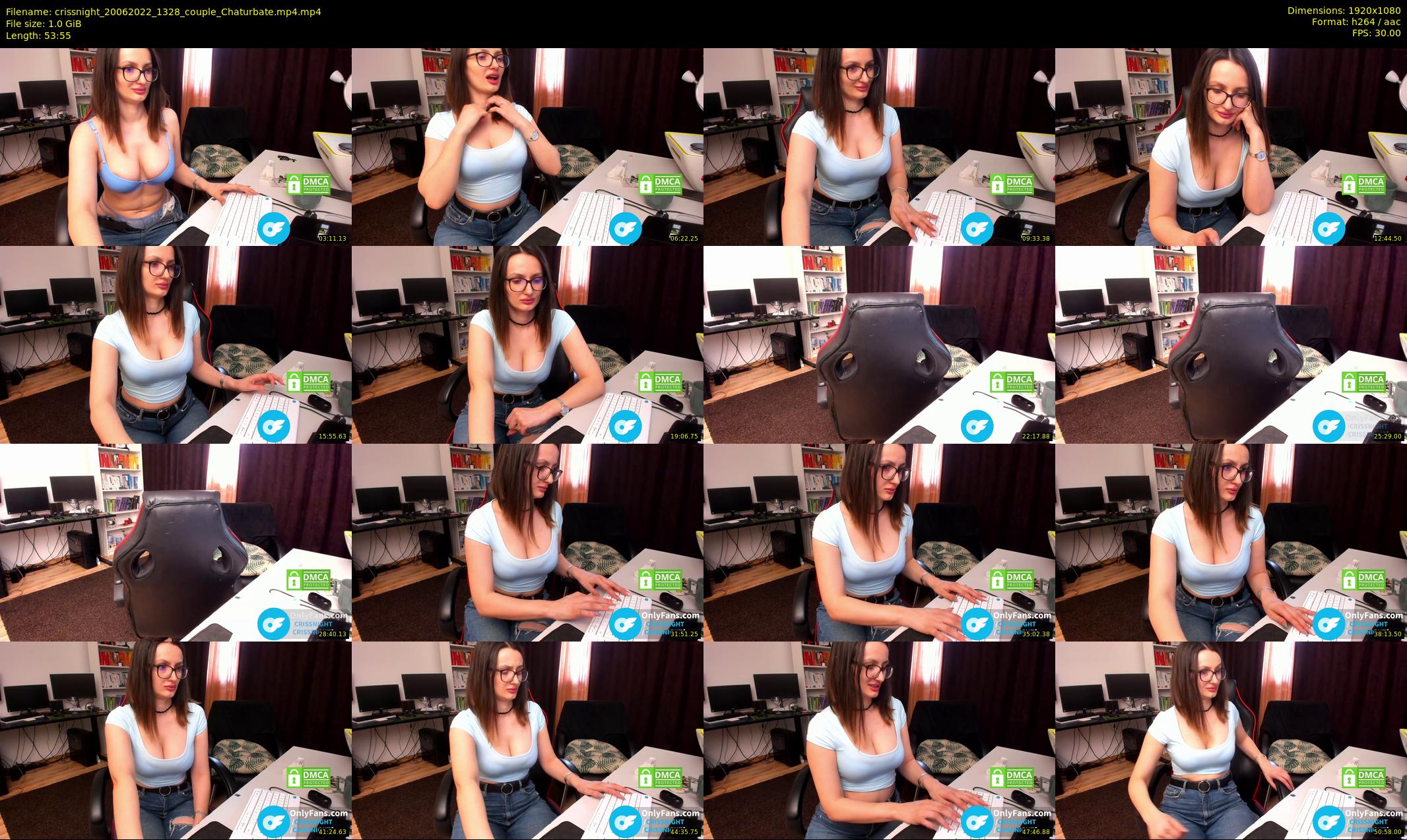 crissnight — 54 minute Chaturbate female cam show recording, 1080p, Jun 20, 2022