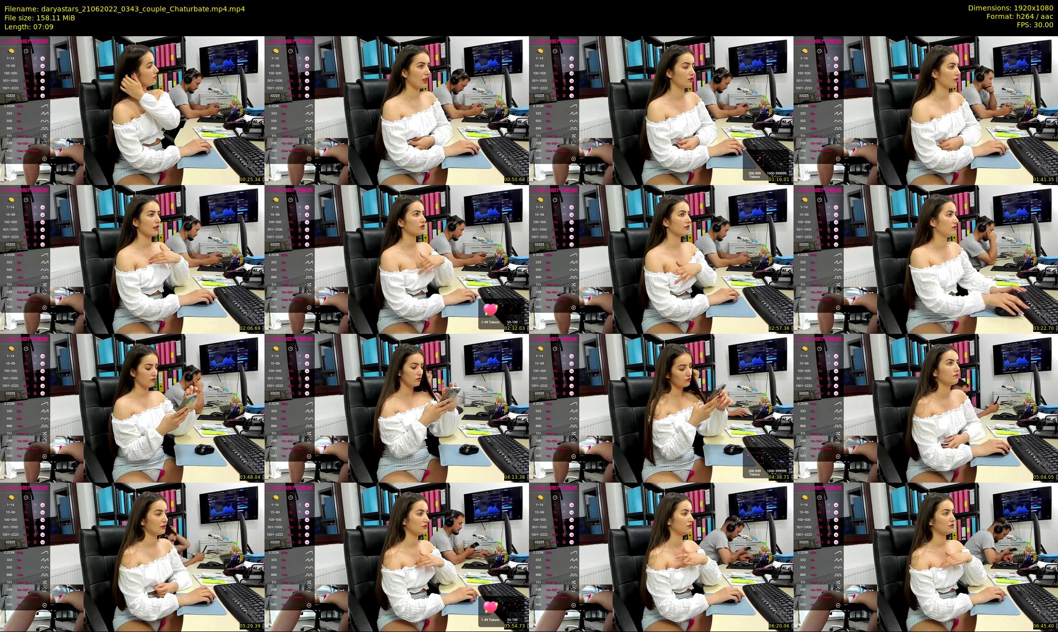 daryastars — 8 minute Chaturbate couple cam show recording, 1080p, Jun 21, 2022