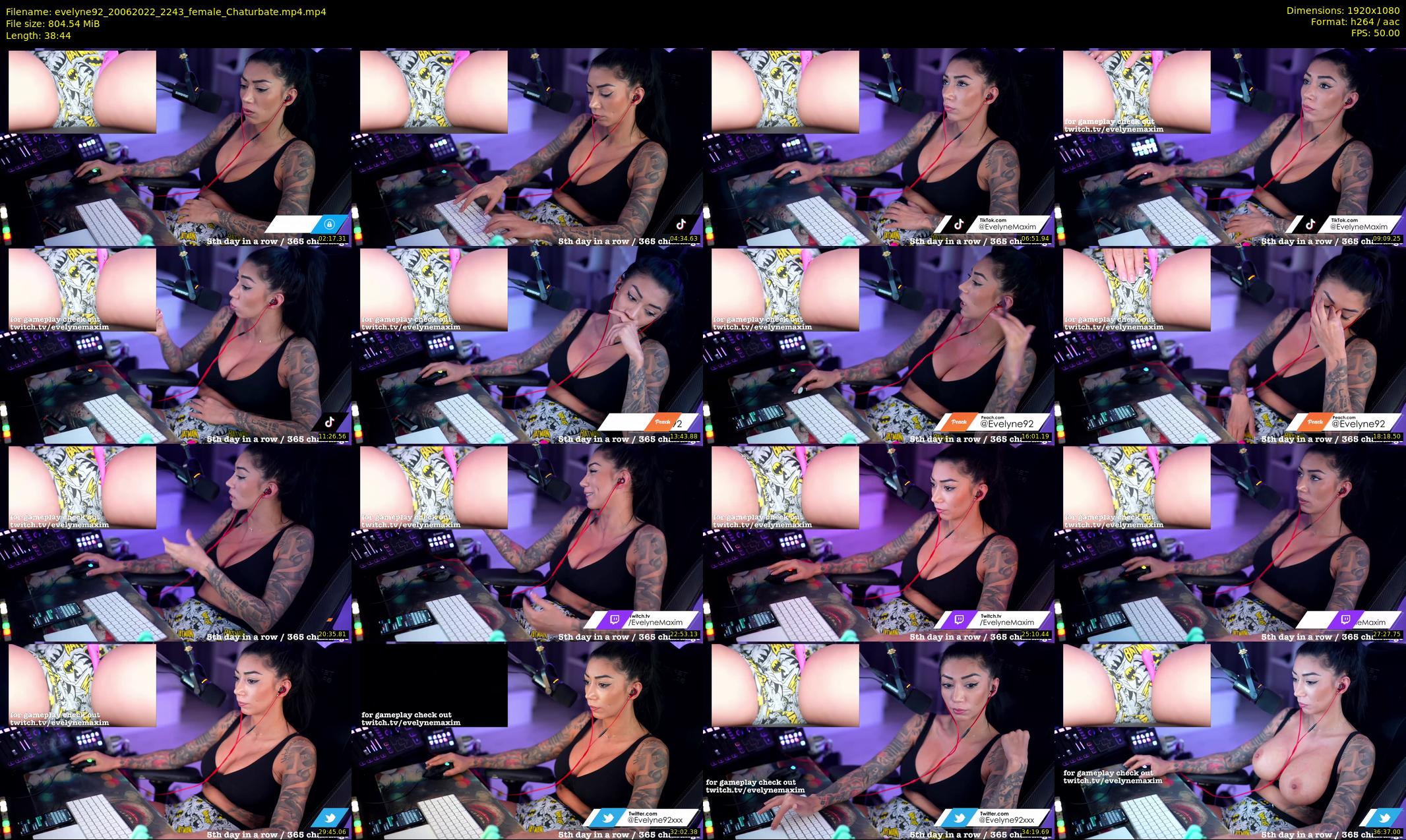 evelyne92 — 39 minute Chaturbate female cam show recording, 1080p, Jun 20, 2022