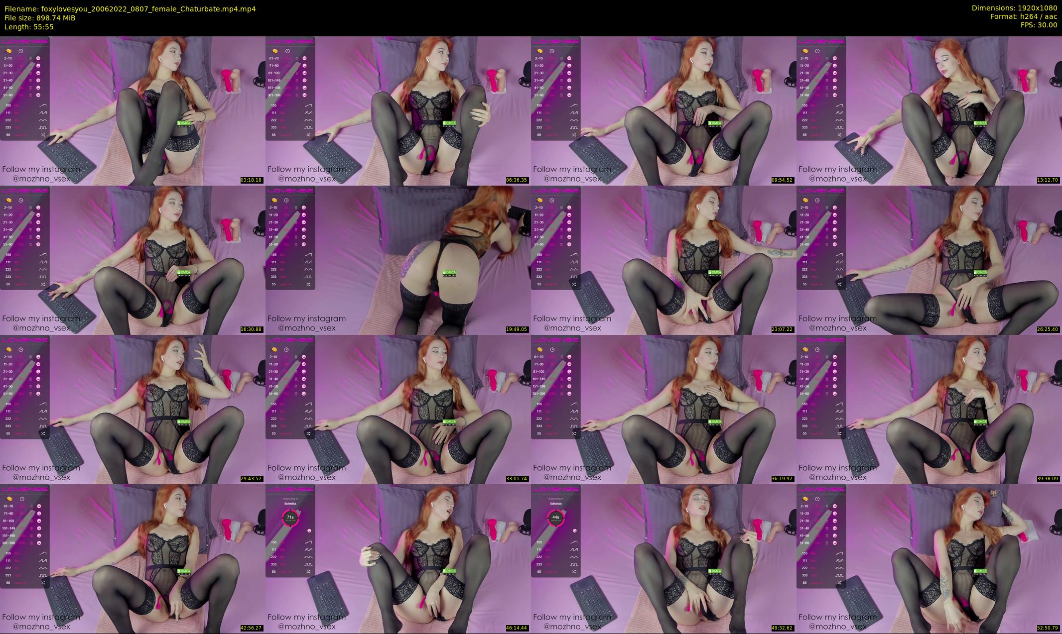 foxylovesyou — 56 minute Chaturbate female cam show recording, 1080p, Jun 20, 2022