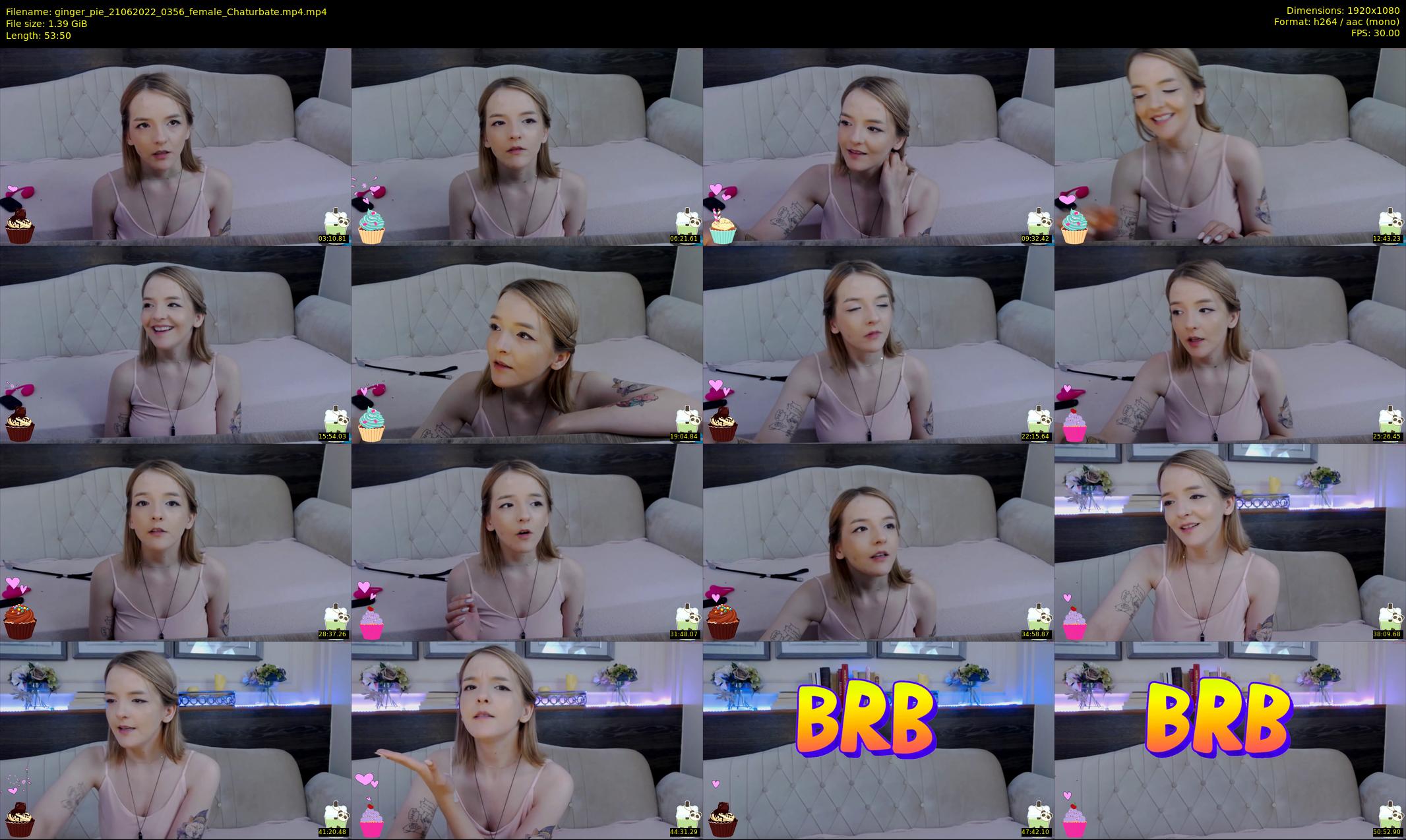 ginger_pie — 54 minute Chaturbate female cam show recording, 1080p, Jun 21, 2022