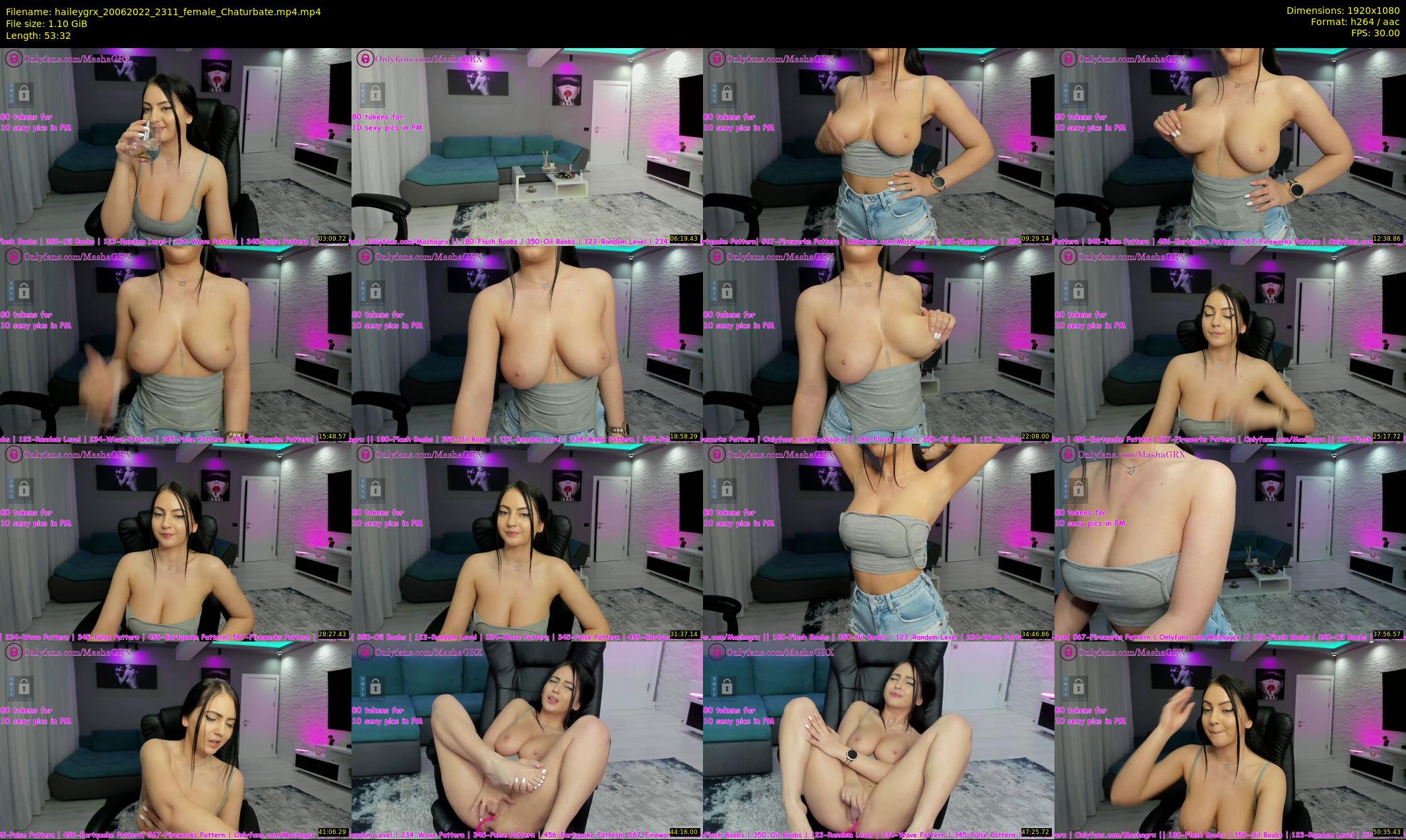 haileygrx — 54 minute Chaturbate female cam show recording, 1080p, Jun 20, 2022