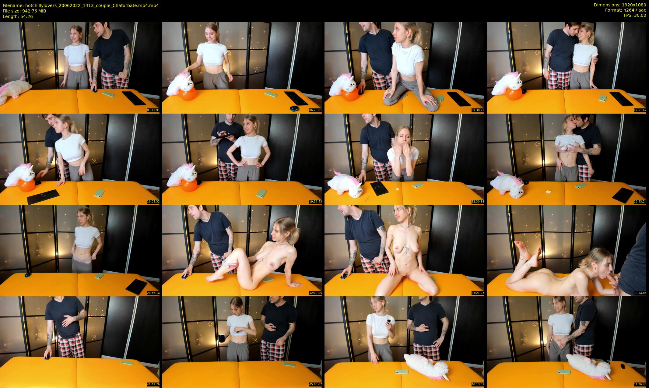 hotchillylovers — 55 minute Chaturbate couple cam show recording, 1080p, Jun 20, 2022