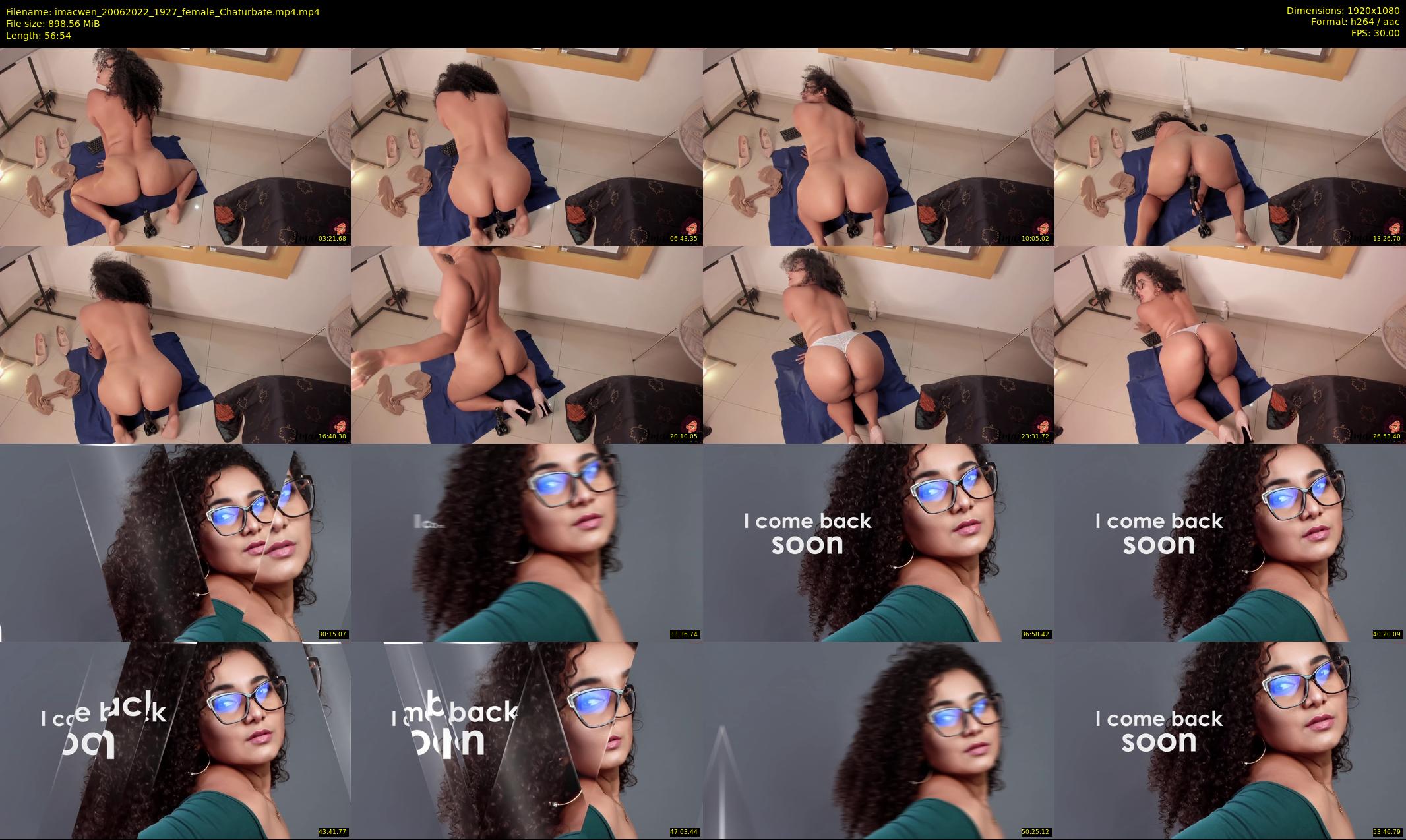 imacwen — 57 minute Chaturbate female cam show recording, 1080p, Jun 20, 2022