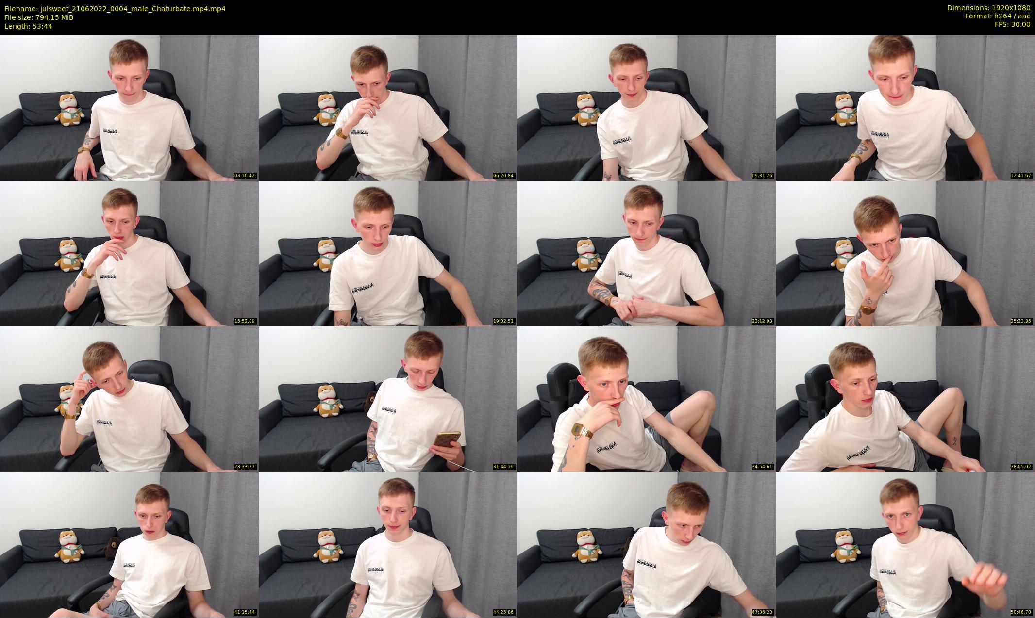 julsweet — 54 minute Chaturbate male cam show recording, 1080p, Jun 21, 2022