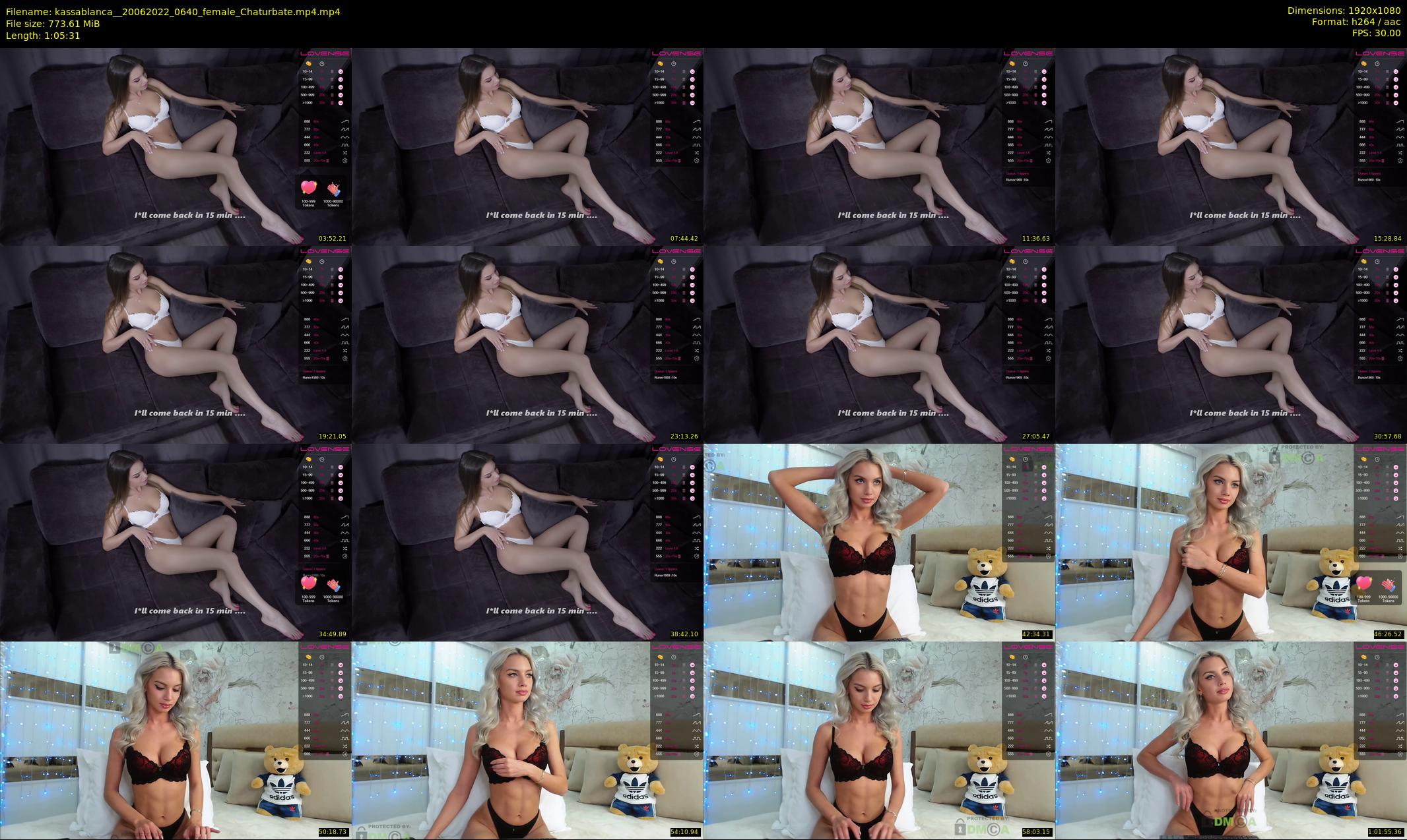 kassablanca_ — 66 minute Chaturbate female cam show recording, 1080p, Jun 20, 2022