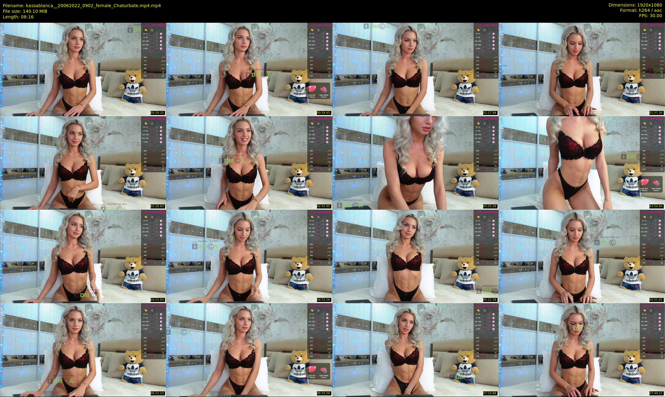 kassablanca_ — 9 minute Chaturbate female cam show recording, 1080p, Jun 20, 2022