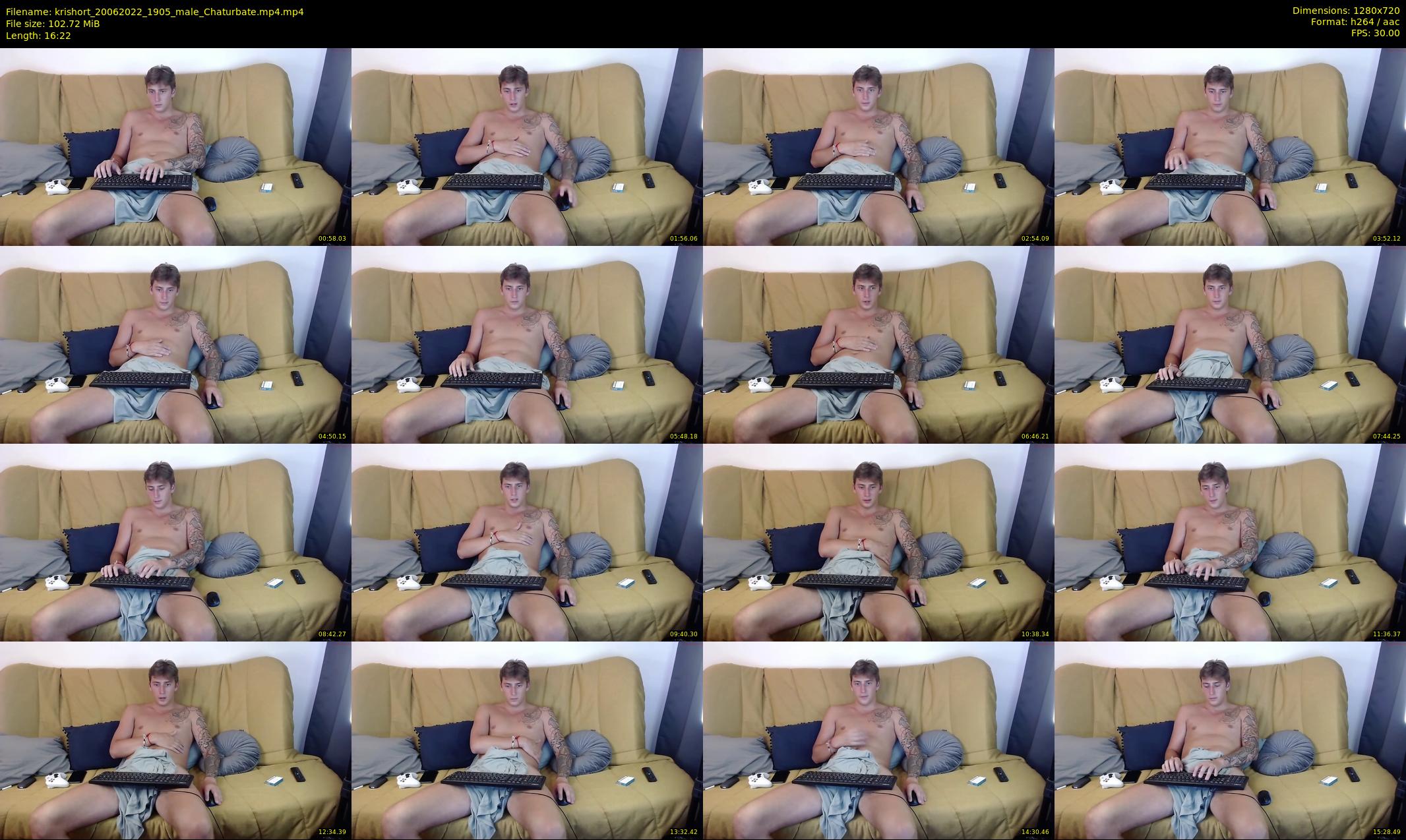 krishort — 17 minute Chaturbate male cam show recording, 720p, Jun 20, 2022