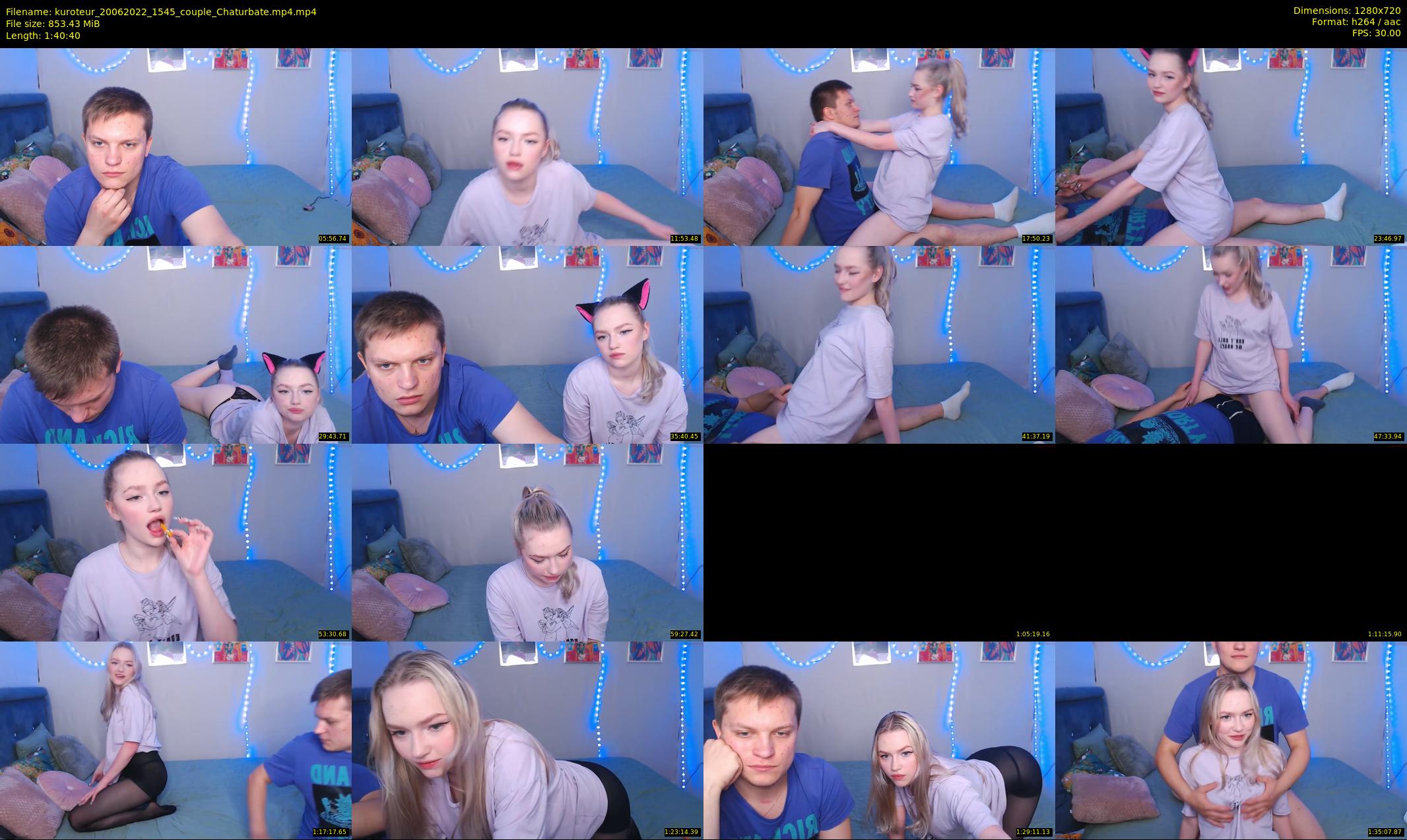 kuroteur — 101 minute Chaturbate couple cam show recording, 720p, Jun 20, 2022