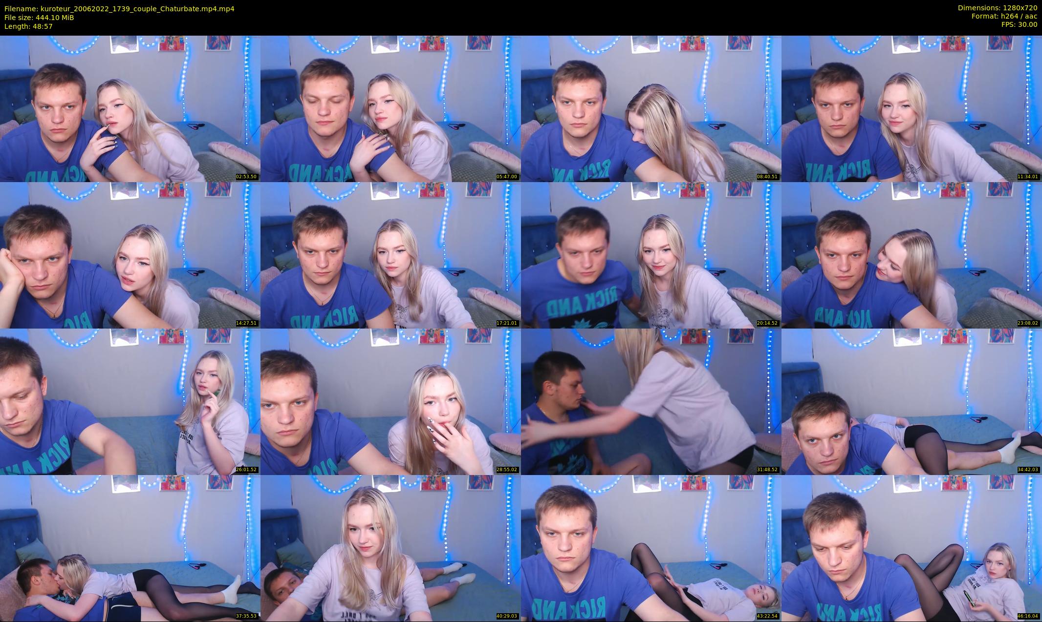 kuroteur — 49 minute Chaturbate couple cam show recording, 720p, Jun 20, 2022