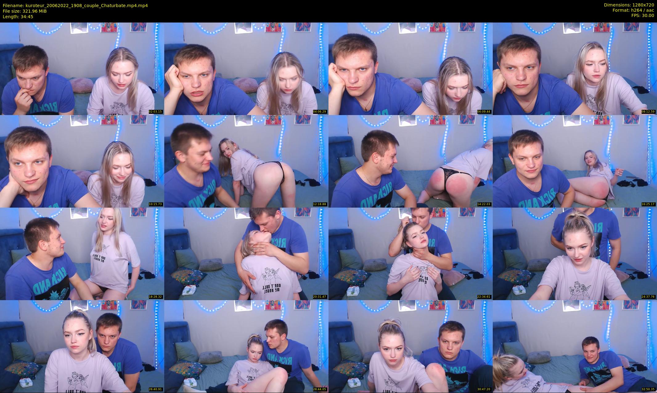 kuroteur — 35 minute Chaturbate couple cam show recording, 720p, Jun 20, 2022