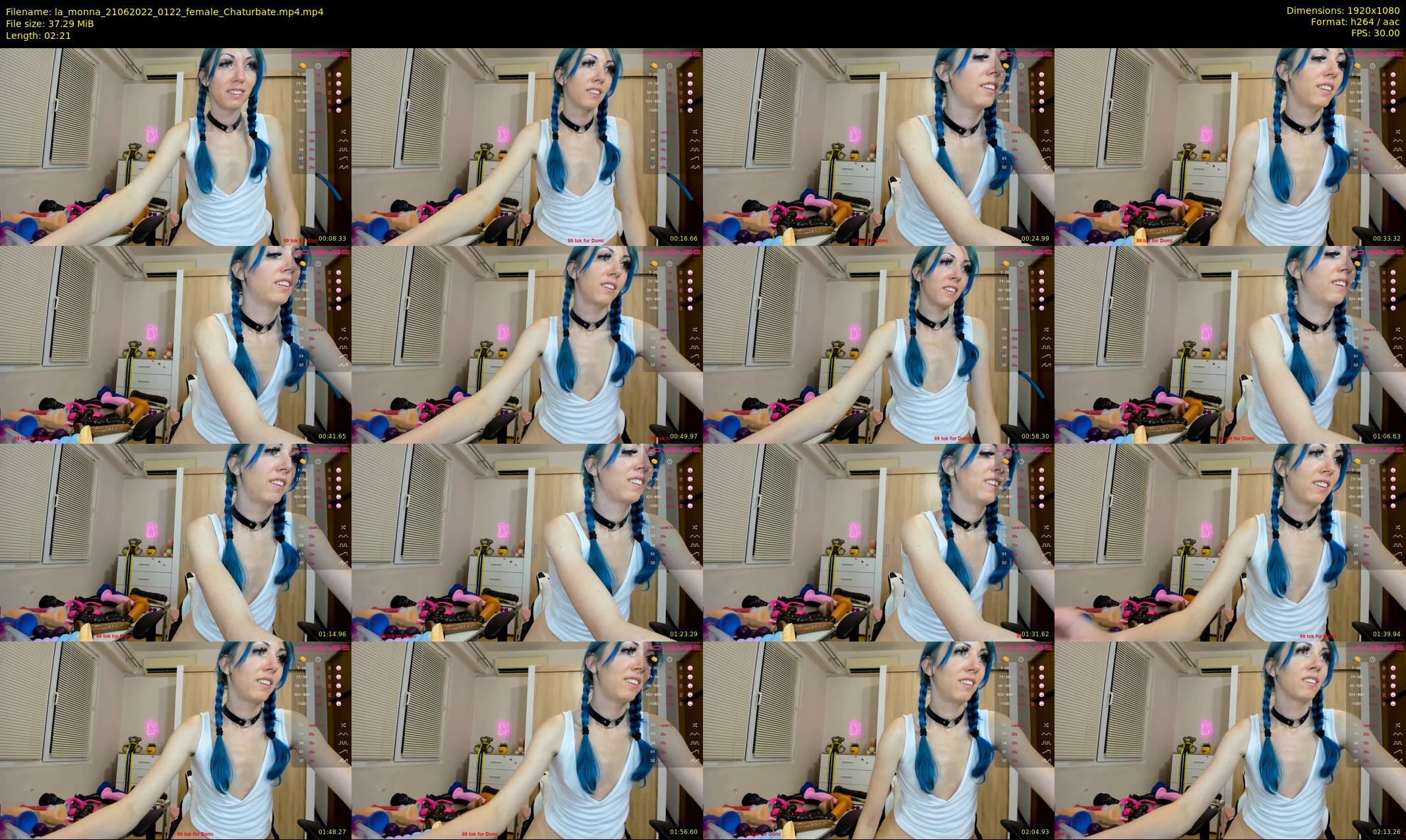 la_monna — 3 minute Chaturbate female cam show recording, 1080p, Jun 21, 2022
