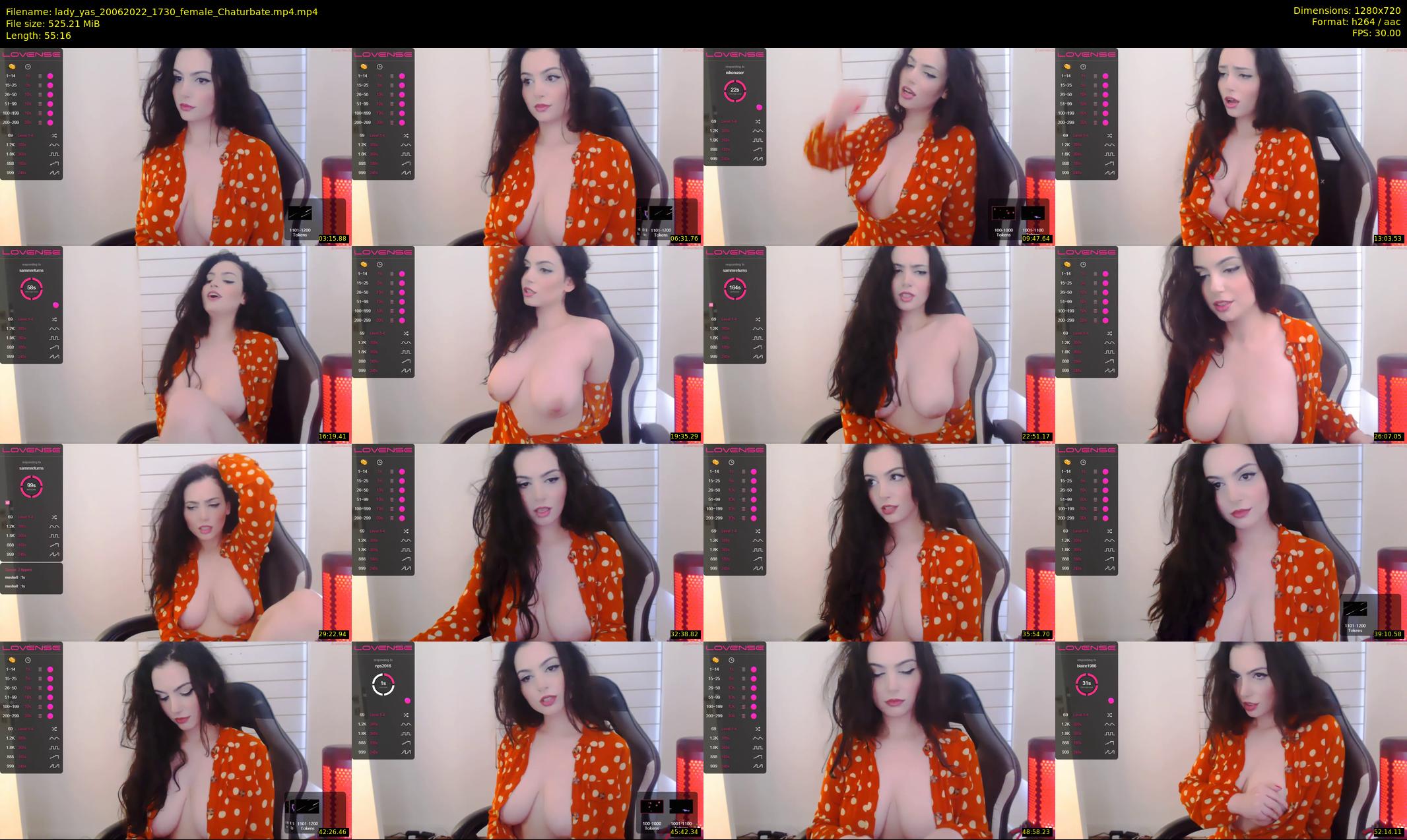 lady_yas — 56 minute Chaturbate female cam show recording, 720p, Jun 20, 2022