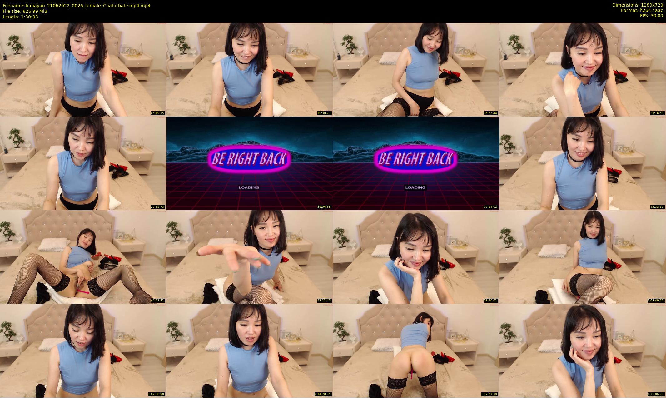 lianayun — 91 minute Chaturbate female cam show recording, 720p, Jun 21, 2022