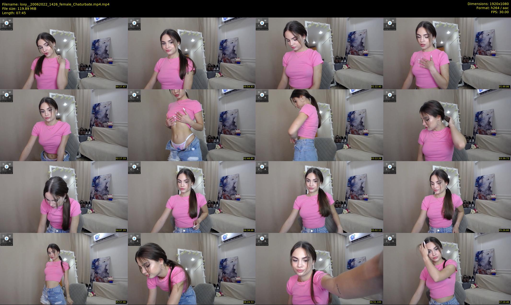 loxy_ — 8 minute Chaturbate female cam show recording, 1080p, Jun 20, 2022