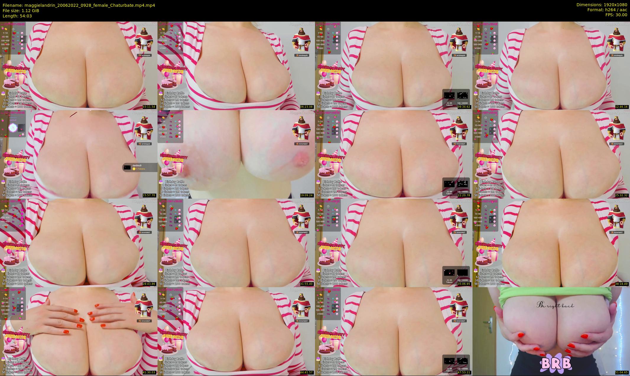 maggielandrin — 55 minute Chaturbate female cam show recording, 1080p, Jun 20, 2022