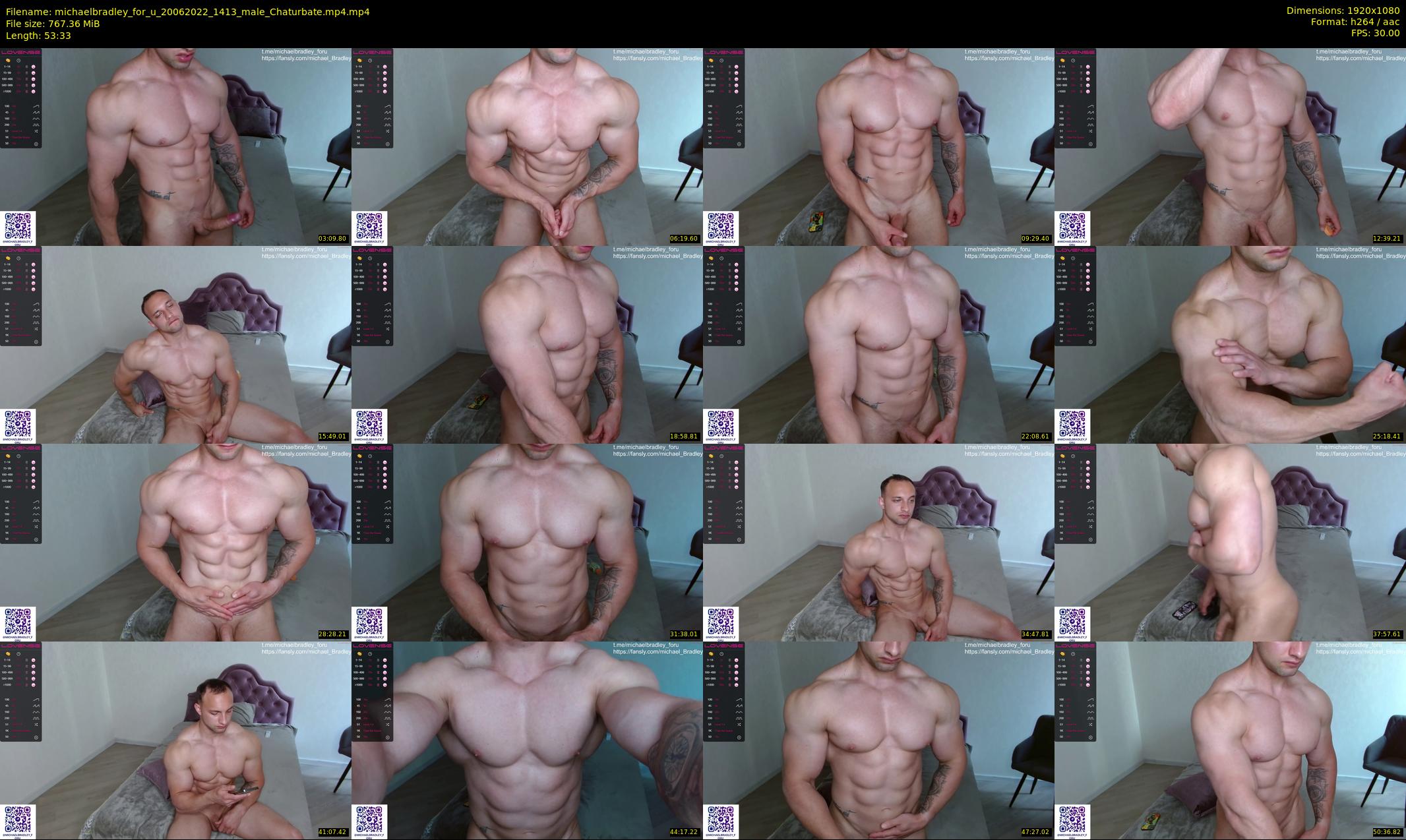michaelbradley_for_u — 54 minute Chaturbate male cam show recording, 1080p, Jun 20, 2022
