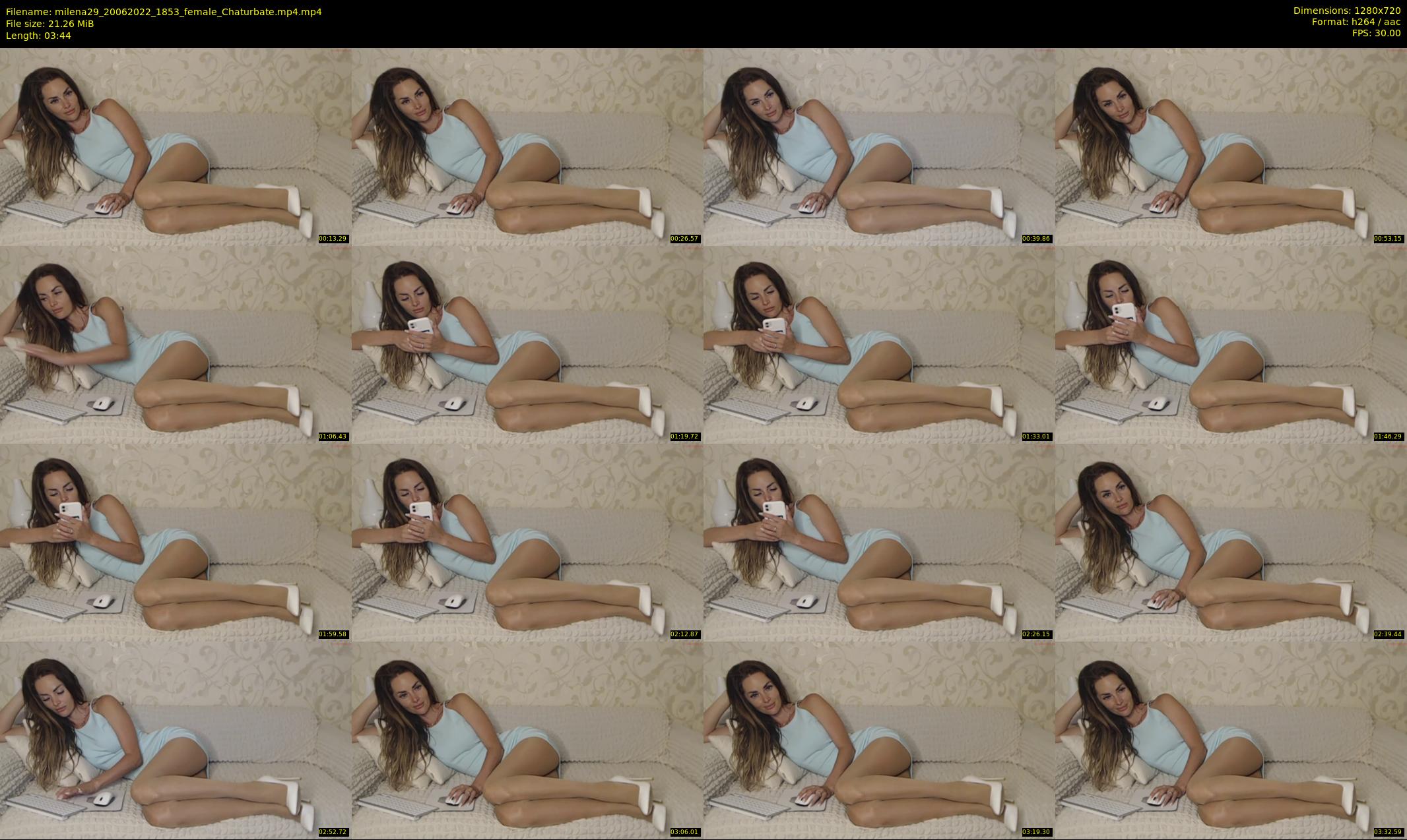 milena29 — 4 minute Chaturbate female cam show recording, 720p, Jun 20, 2022