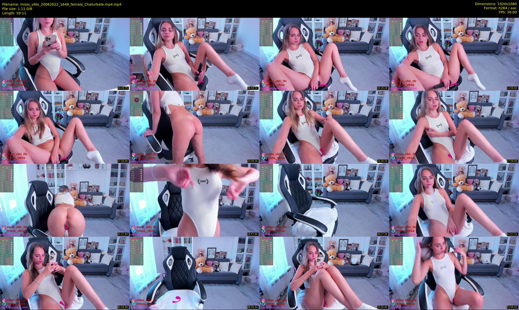 misss_vikki — 60 minute Chaturbate female cam show recording, 1080p, Jun 20, 2022