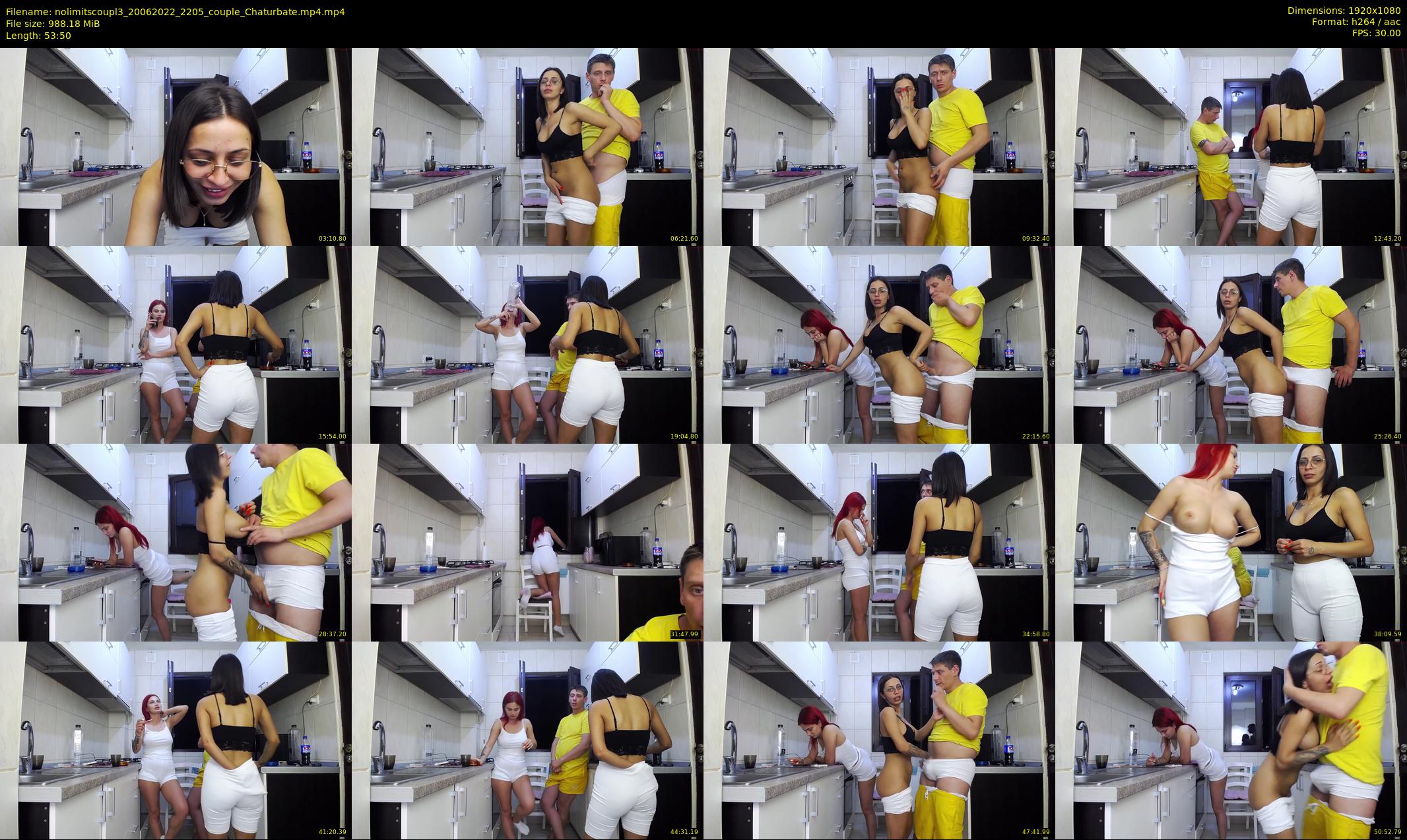 nolimitscoupl3 — 54 minute Chaturbate couple cam show recording, 1080p, Jun 20, 2022