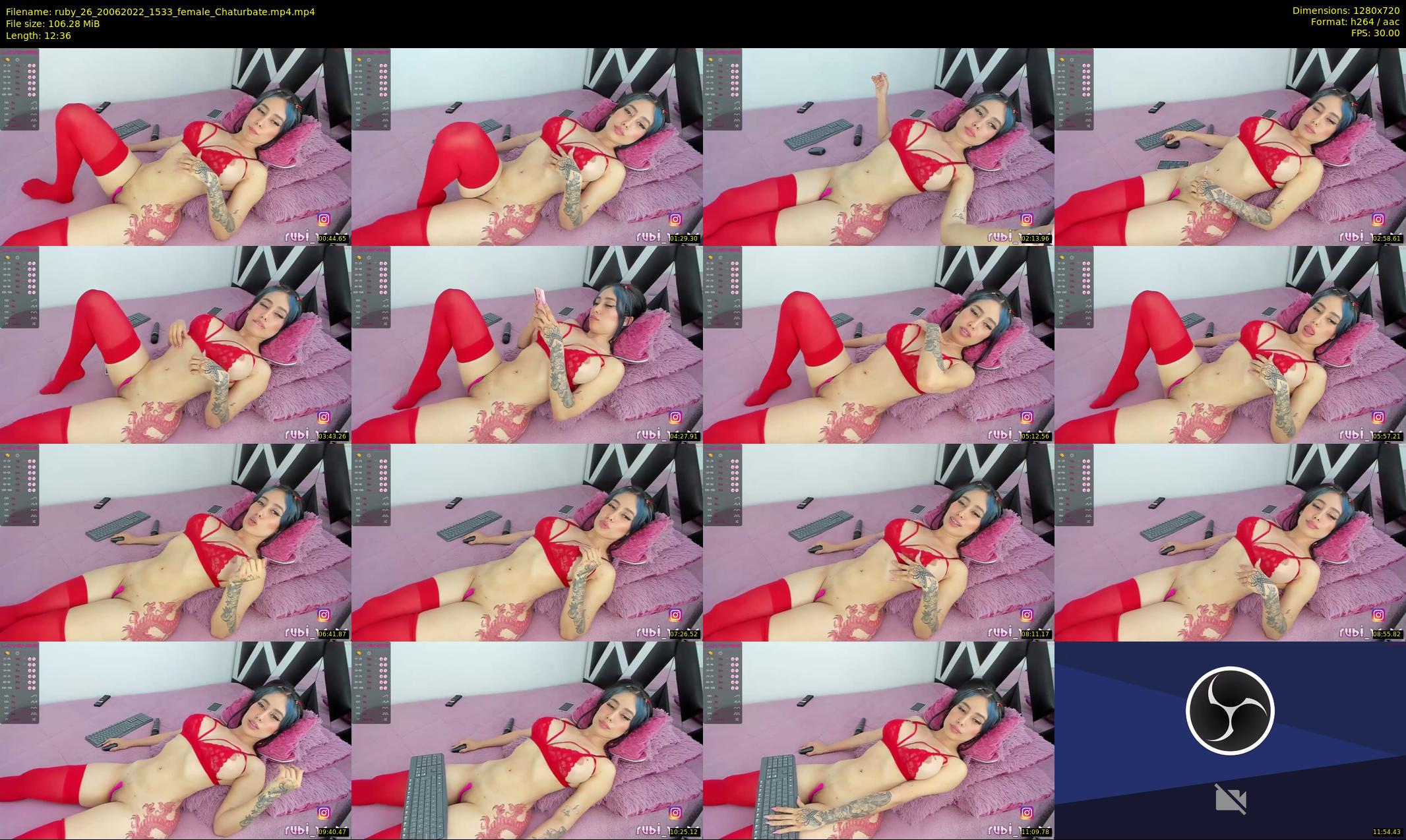 ruby_26 — 13 minute Chaturbate female cam show recording, 720p, Jun 20, 2022