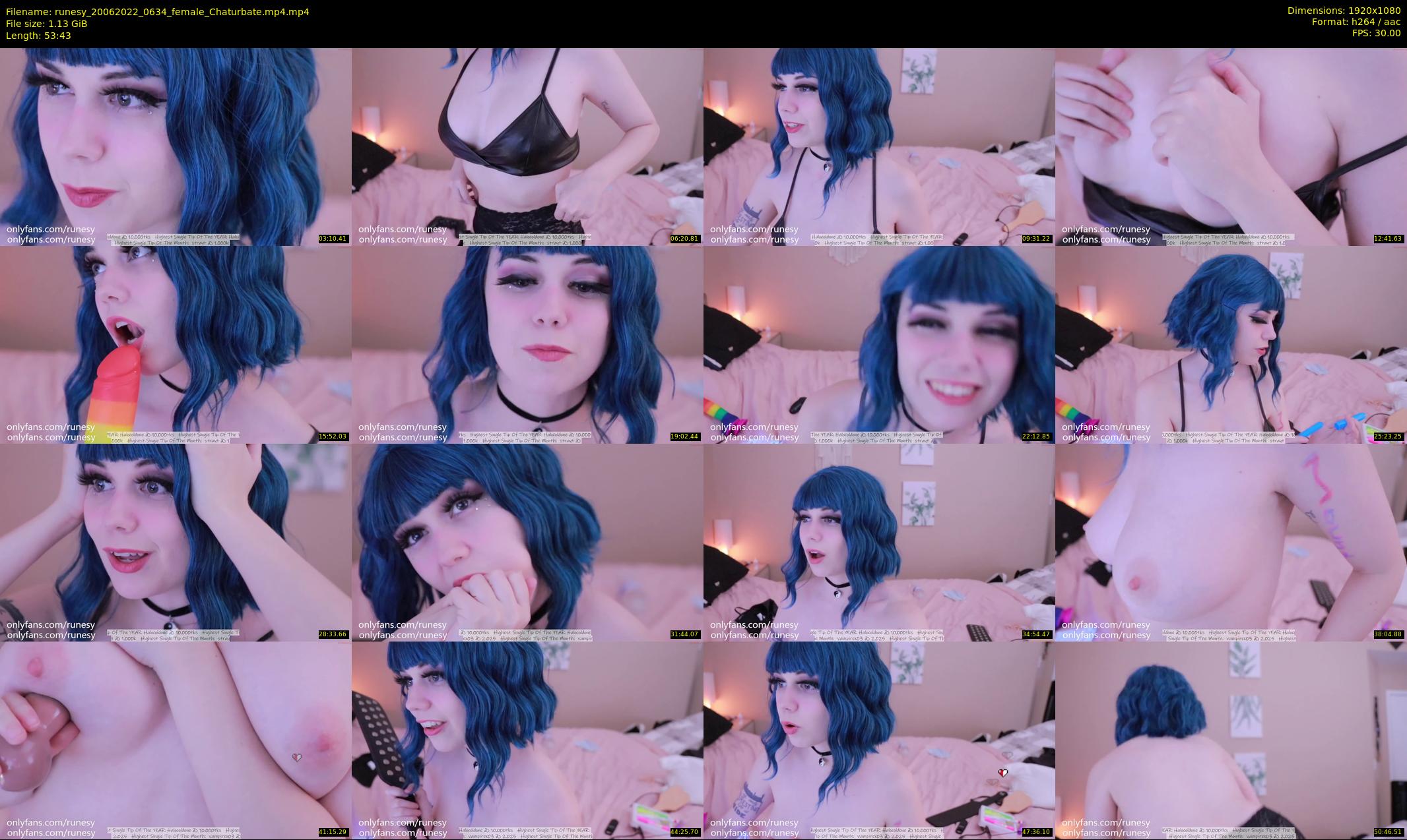 runesy — 54 minute Chaturbate female cam show recording, 1080p, Jun 20, 2022