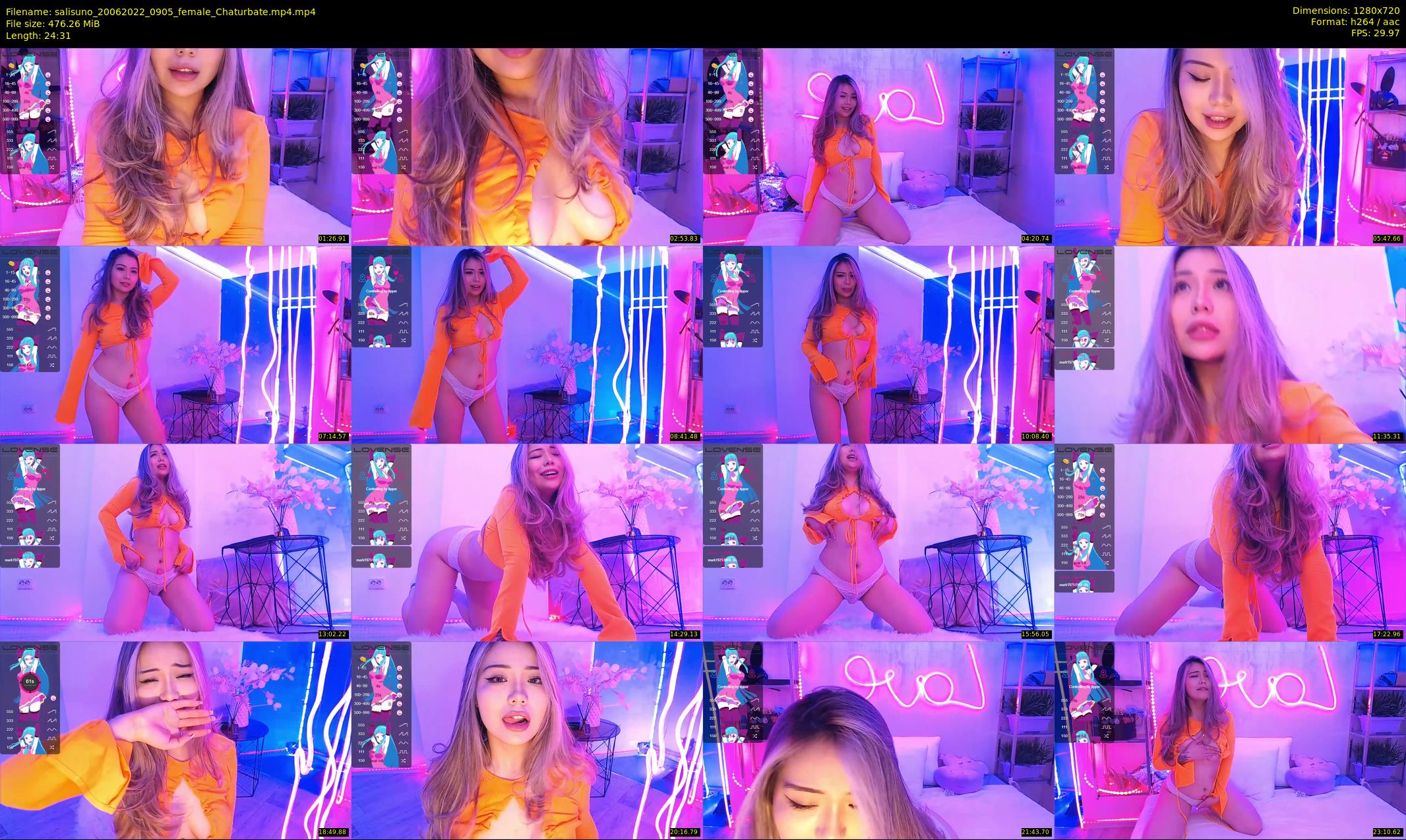 salisuno — 25 minute Chaturbate female cam show recording, 720p, Jun 20, 2022