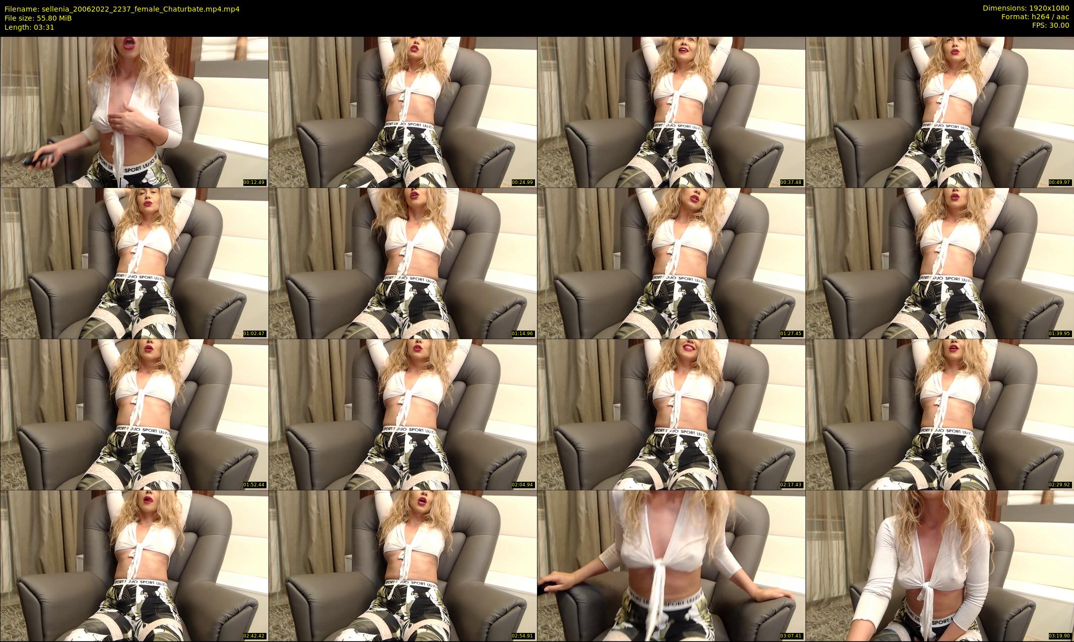 sellenia — 4 minute Chaturbate female cam show recording, 1080p, Jun 20, 2022