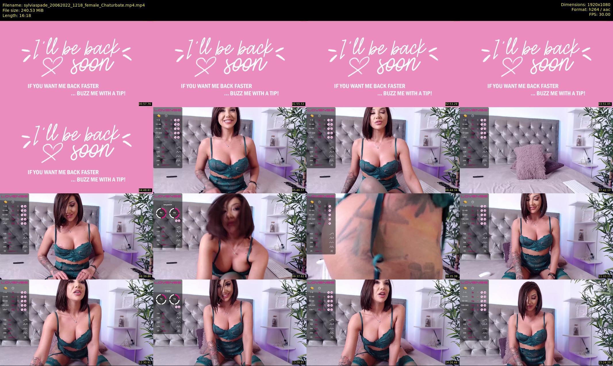 sylviaspade — 17 minute Chaturbate female cam show recording, 1080p, Jun 20, 2022