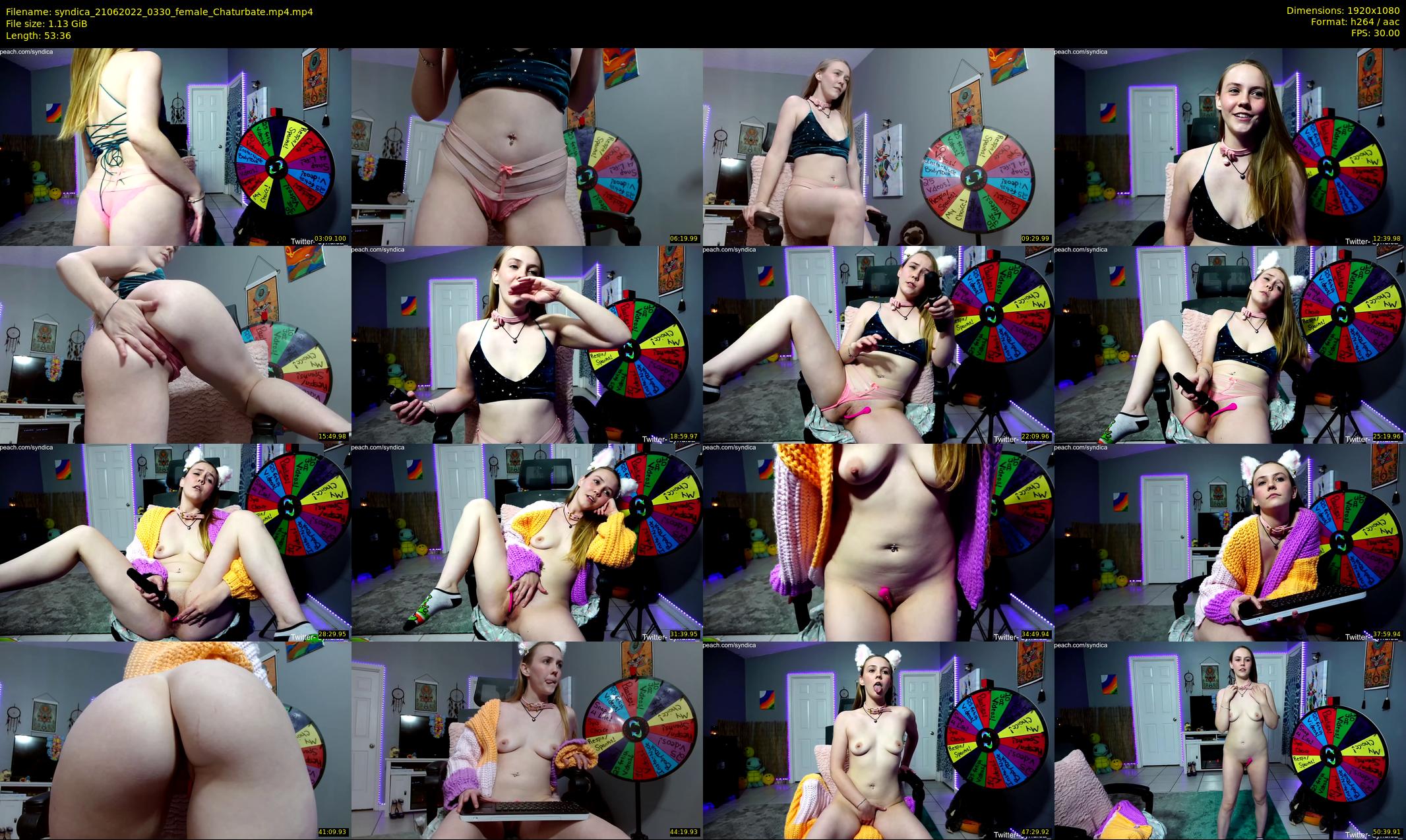 syndica — 54 minute Chaturbate female cam show recording, 1080p, Jun 21, 2022