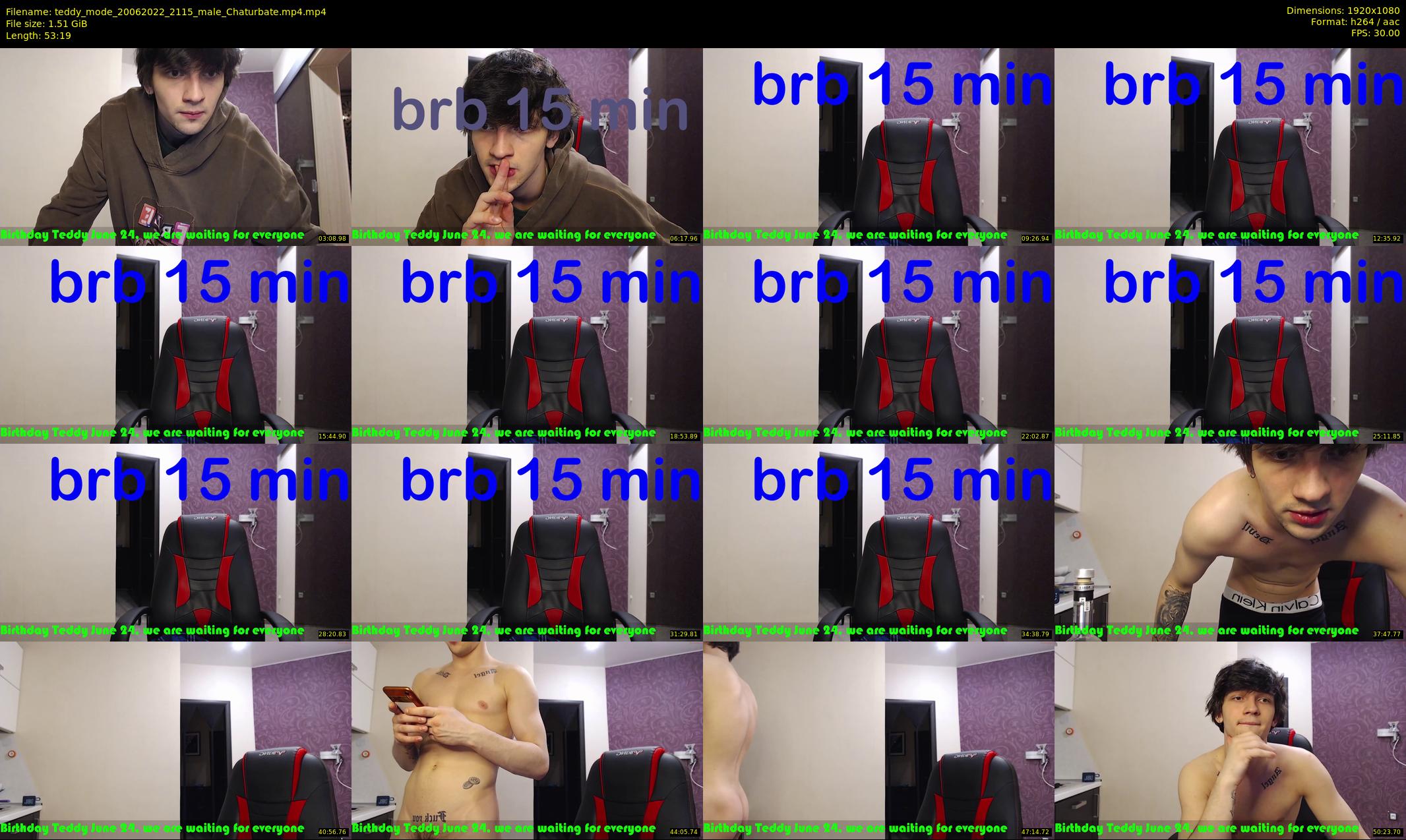 teddy_mode — 54 minute Chaturbate couple cam show recording, 1080p, Jun 20, 2022