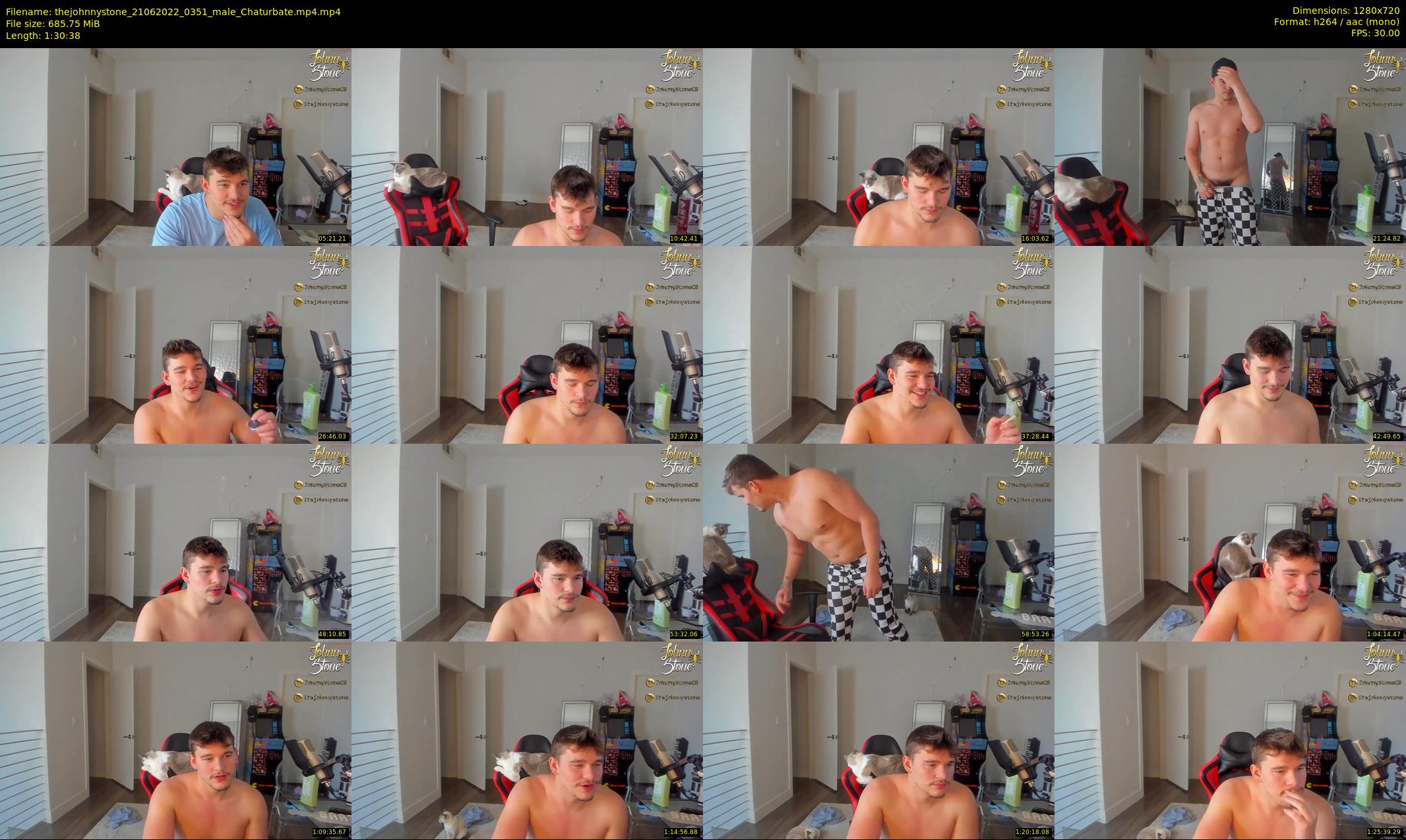 thejohnnystone — 91 minute Chaturbate male cam show recording, 720p, Jun 21, 2022