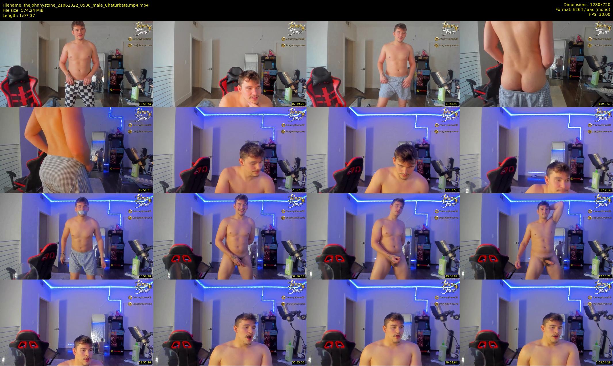 thejohnnystone — 68 minute Chaturbate male cam show recording, 720p, Jun 21, 2022