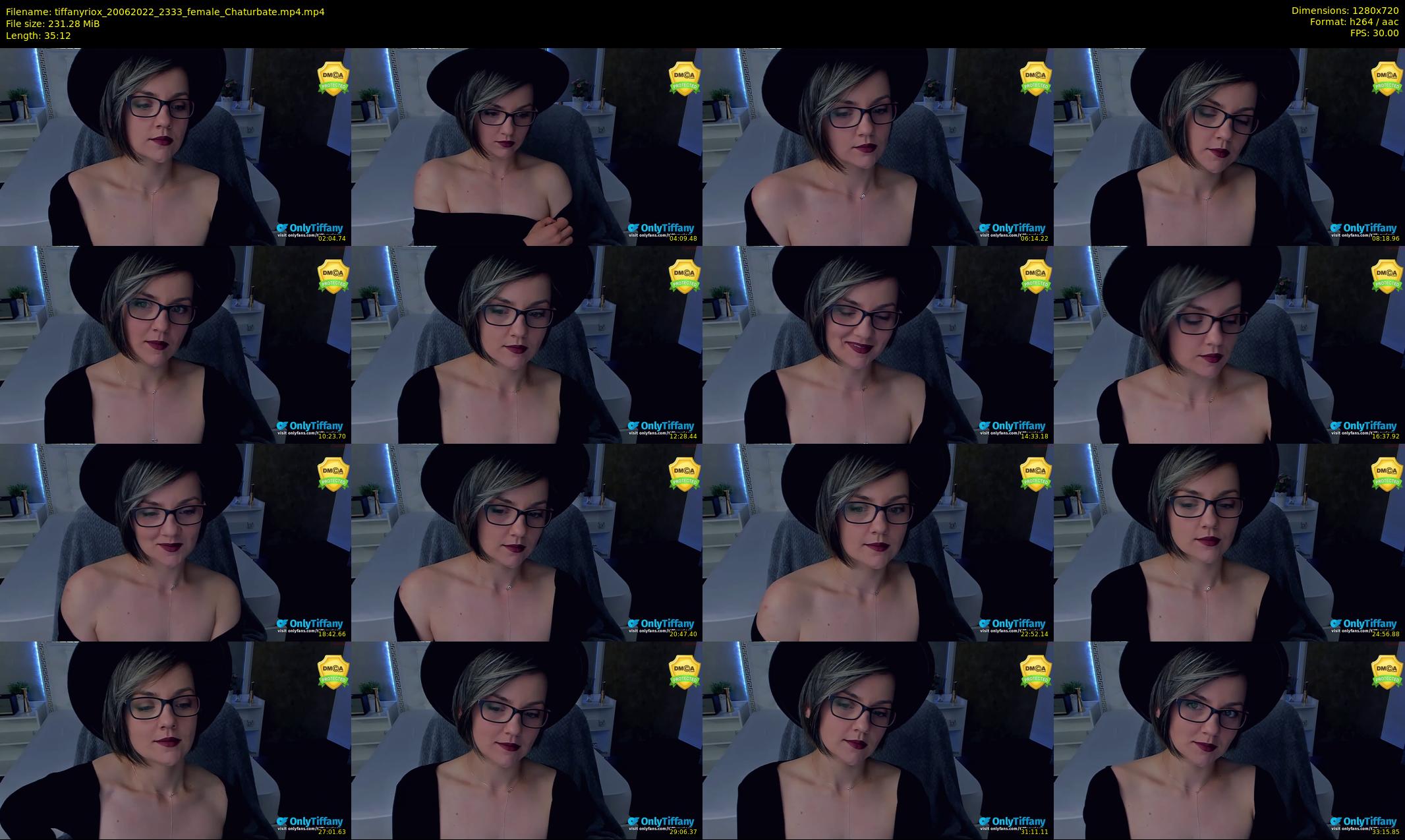 tiffanyriox — 36 minute Chaturbate female cam show recording, 720p, Jun 20, 2022