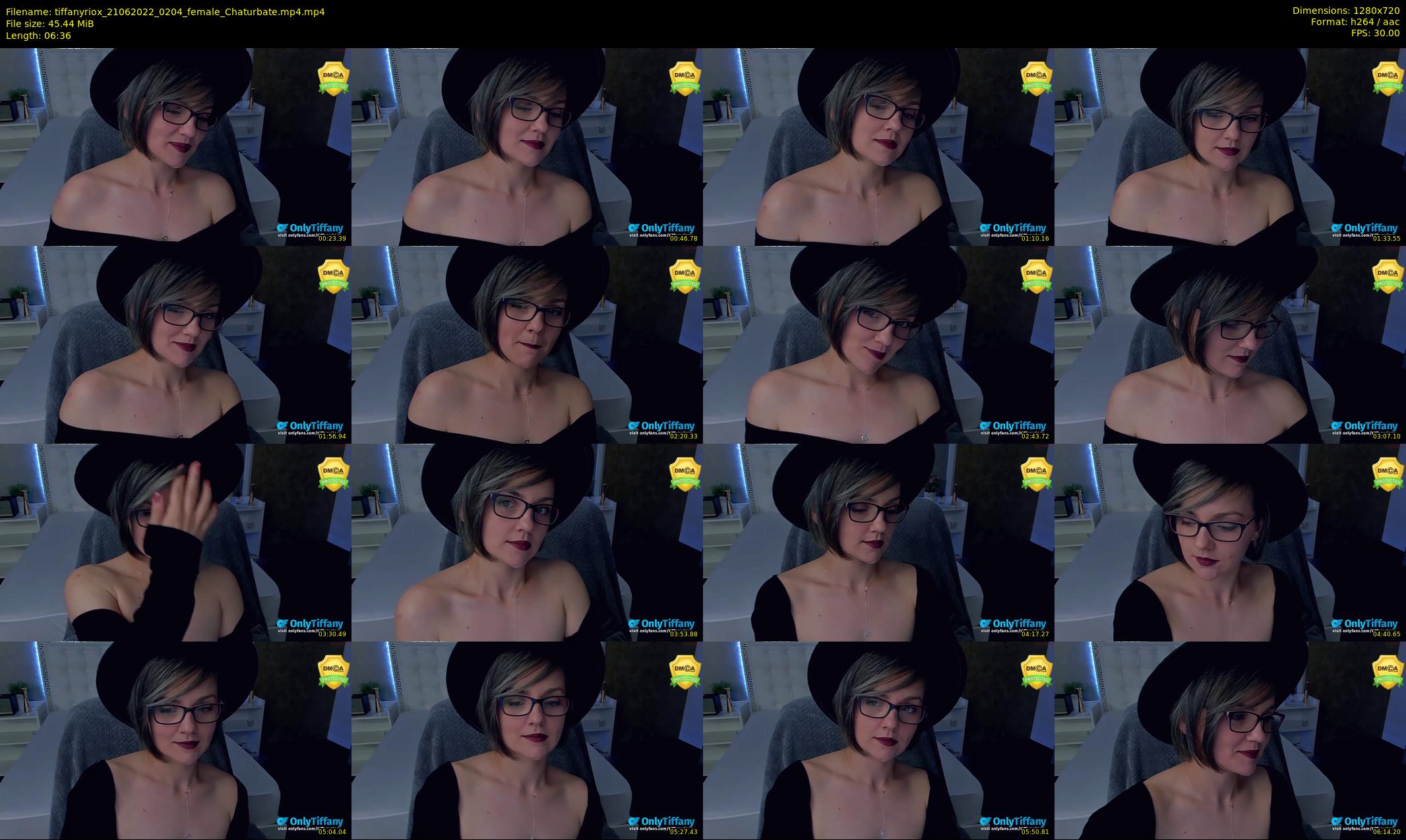 tiffanyriox — 7 minute Chaturbate female cam show recording, 720p, Jun 21, 2022